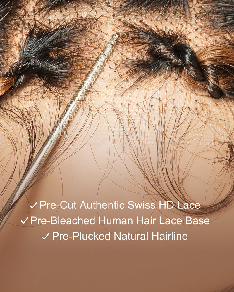JALIZA 30 inch Island Twist Pre Bleached HD Full Lace Braided Wig (Mannequin - Close View)