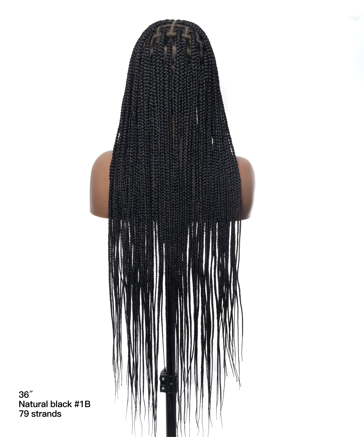 48" Lightweight Knotless HD Full Lace Box Braided Wig