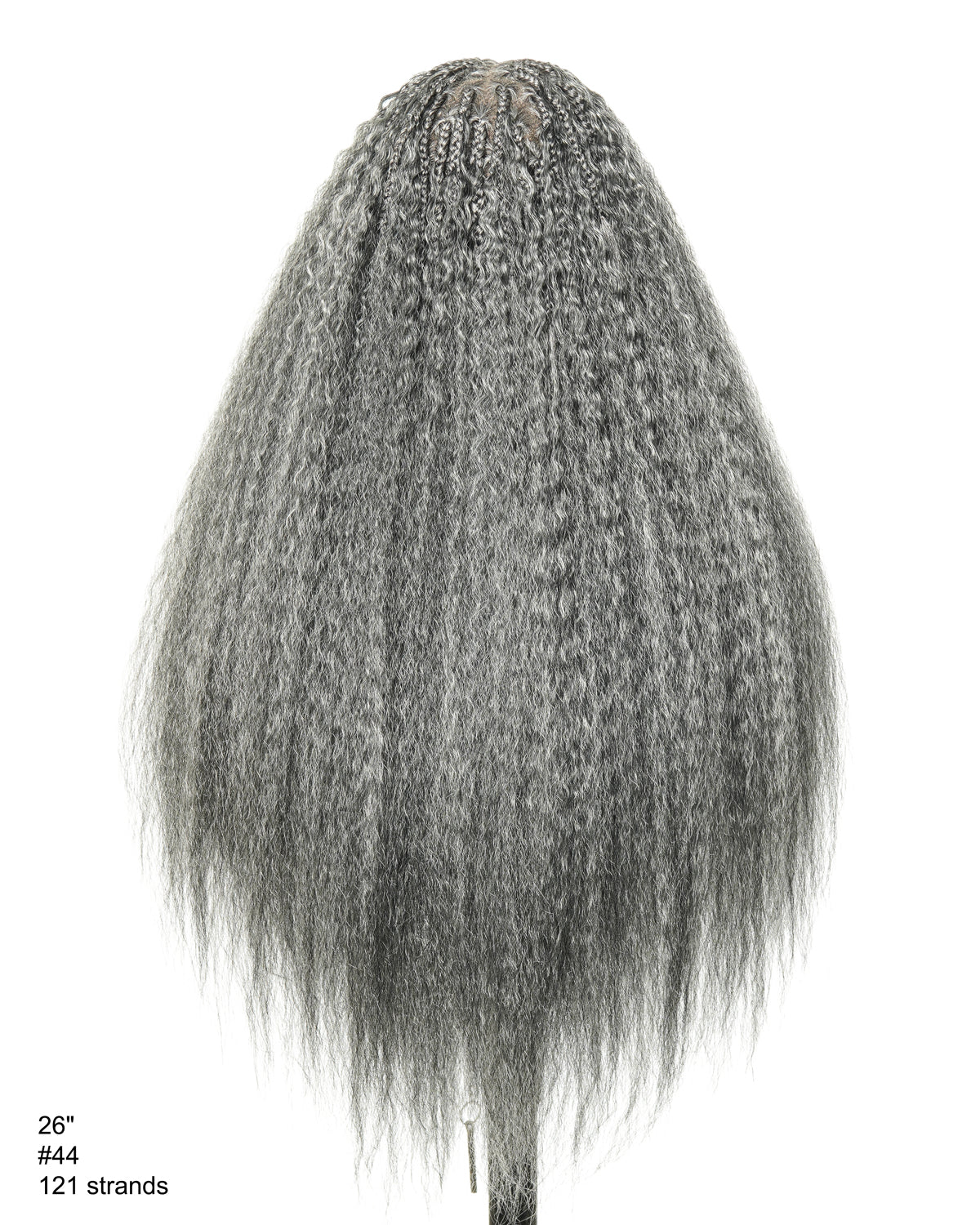 Makeda - Kinky Straight Virgin Human Hair Ultra Full Boho Box Braided Wig