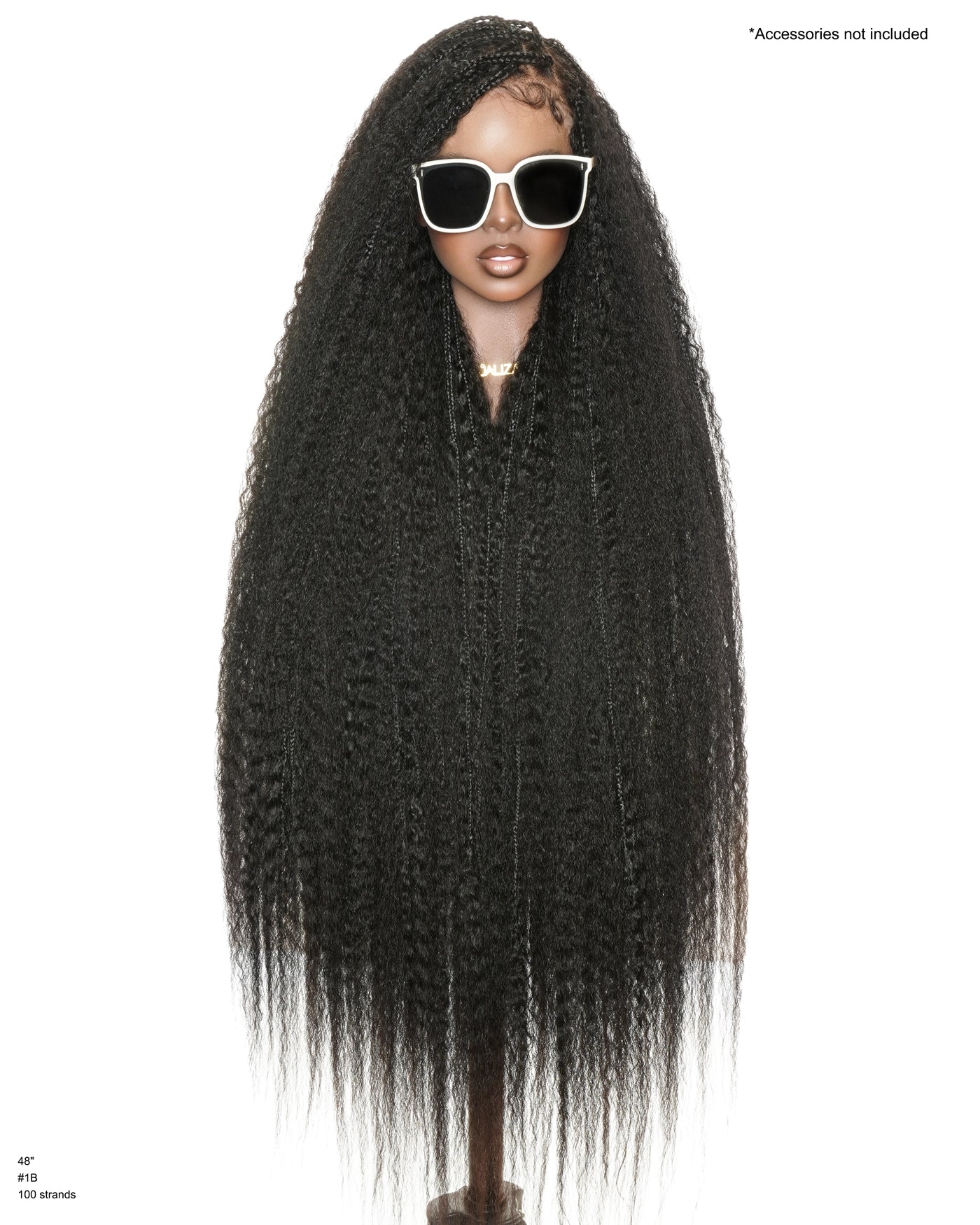 Celia Kinky Straight 48" Kinky Straight Bora Bora Braided Wig