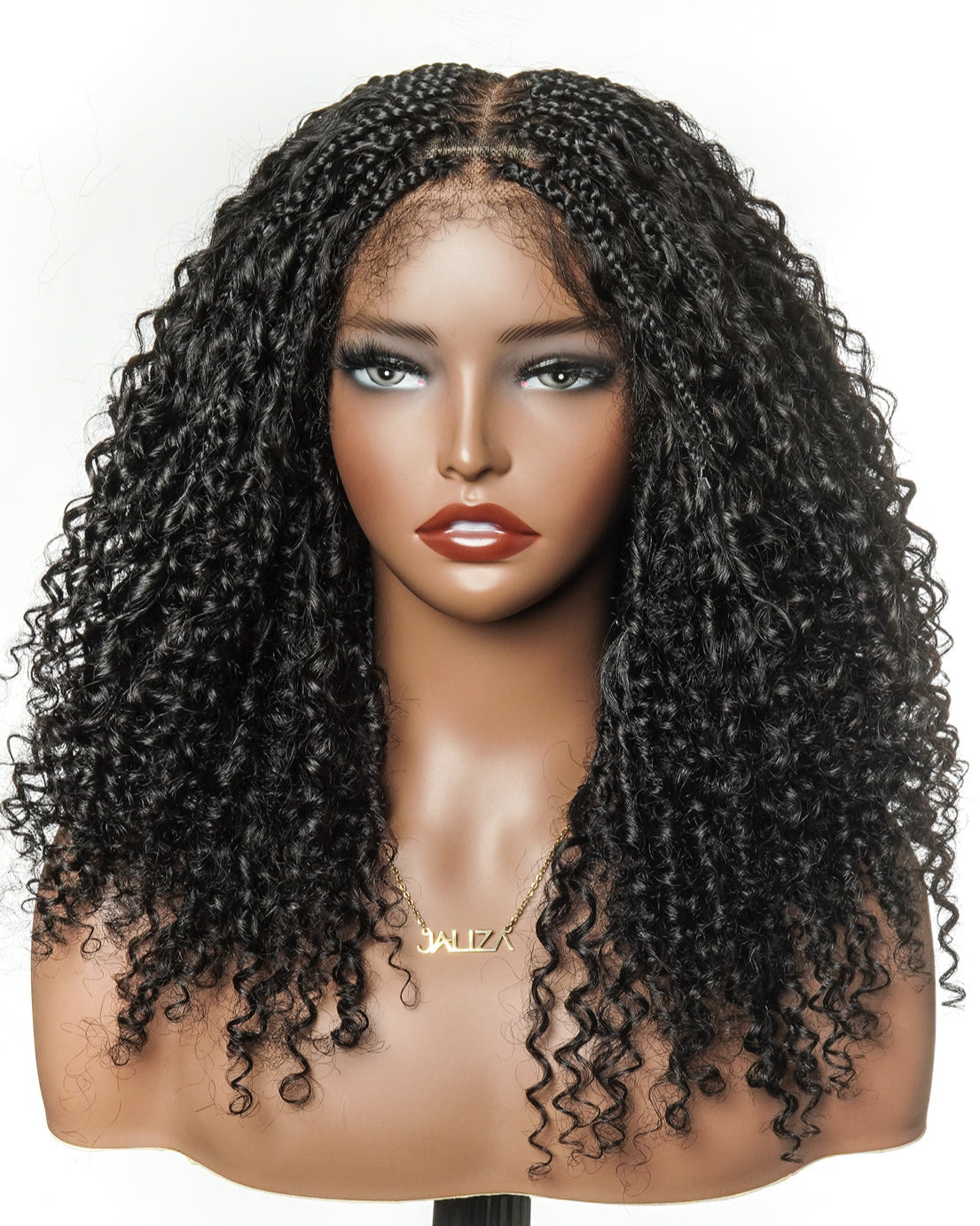 Lulu - Small Head Friendly Glueless Curly Boho Braided Wig (Small Cap Size for Petite Head)