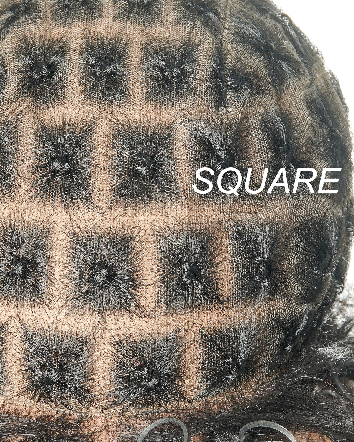 HD Full Lace Cap for Hair Braiding - Human Hair Baby Hair - For Alopecia & Thinning Hair