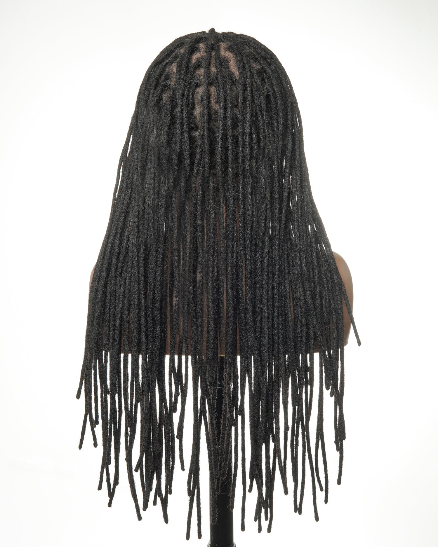 100% Human Hair Dreadlock Pre Bleached HD Full Lace Wig 100 Strands