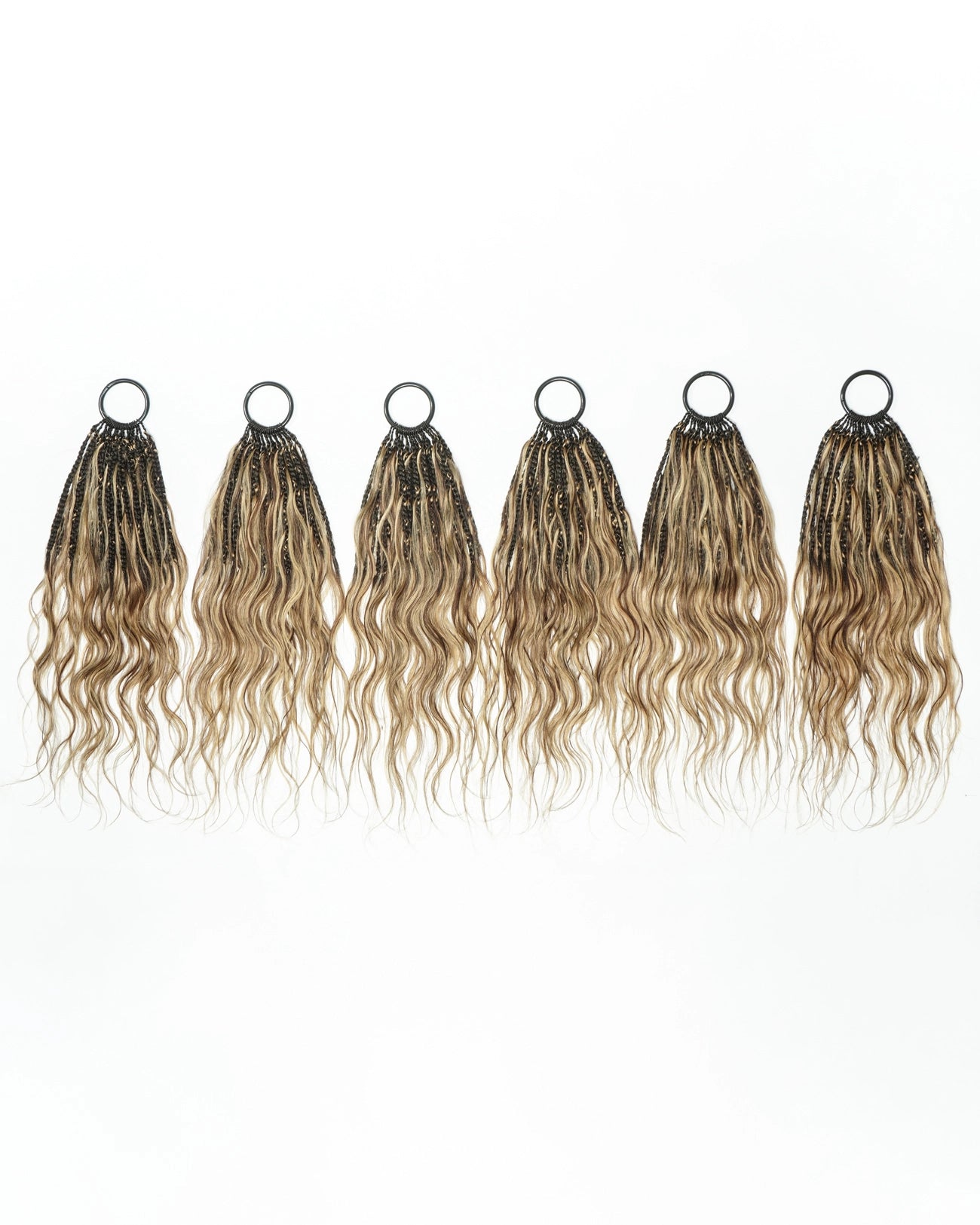 18" Ghost Loop™ Crochet Boho Braids With Body Wave Human Hair Curls
