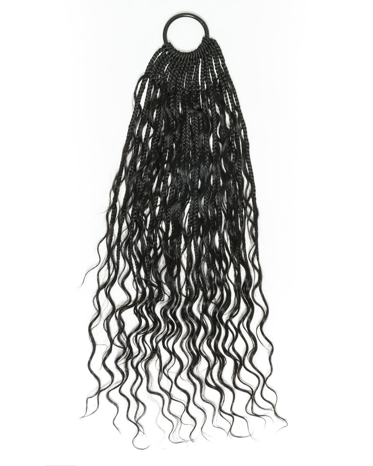 Small Pack 20 Strands Crochet Boho Braids - 12"-30" Deep Wave Human Hair Boho Curls ($20 Off as Add-On)