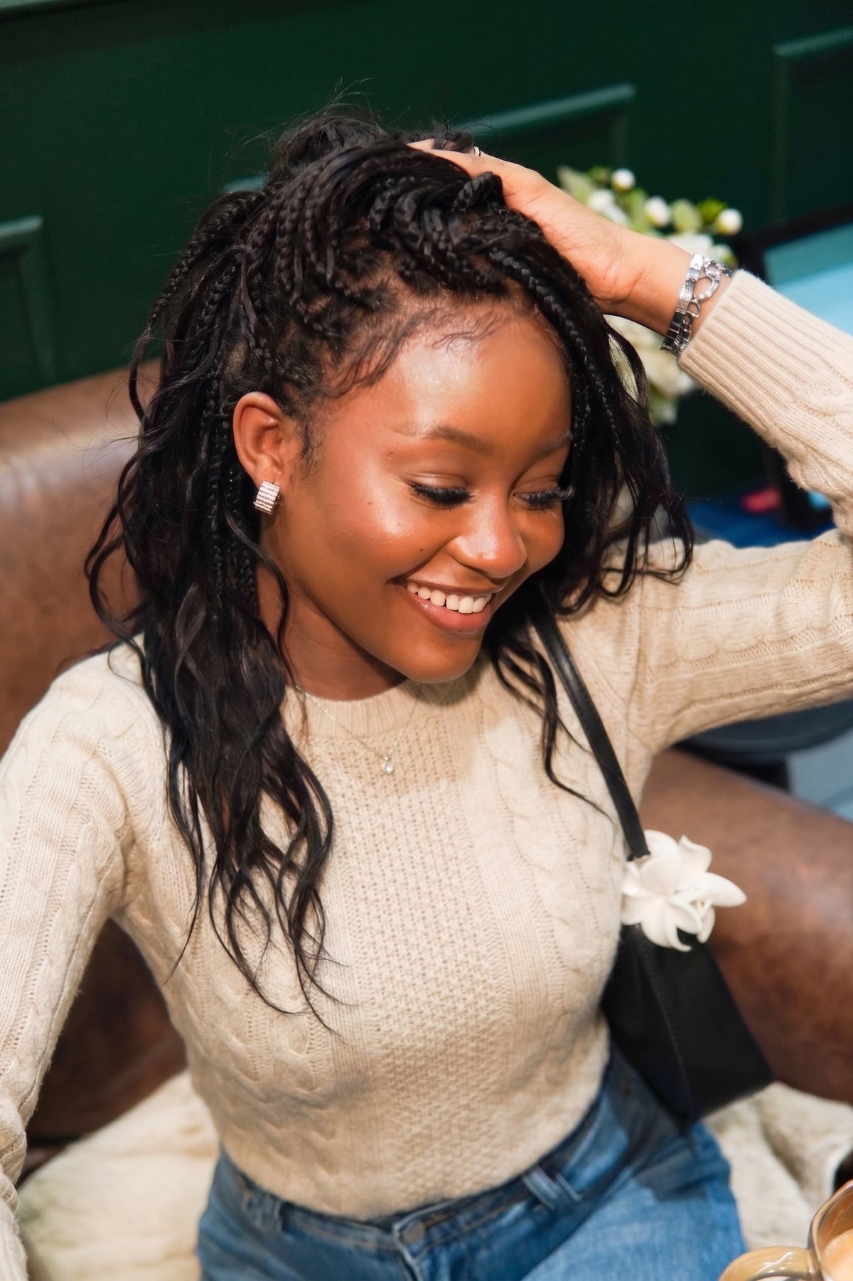 Michelle - Small Head Friendly Glueless Body Wave Boho Braided Wig (Small Cap Size for Petite Head)