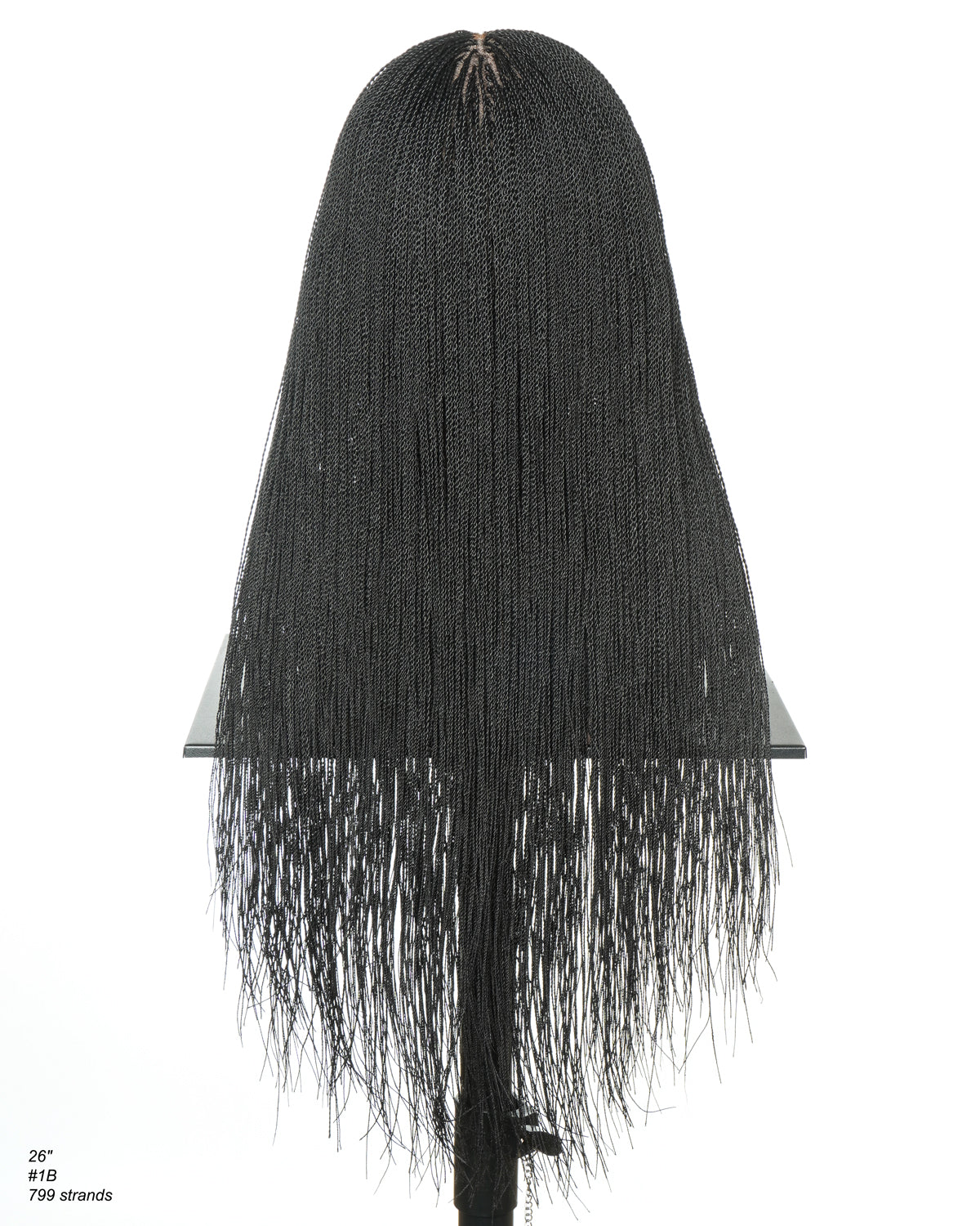 Mica - Micro Senegalese Twist Pre Bleached Swiss HD Full Lace Knotless Braids Wig 799 Strands