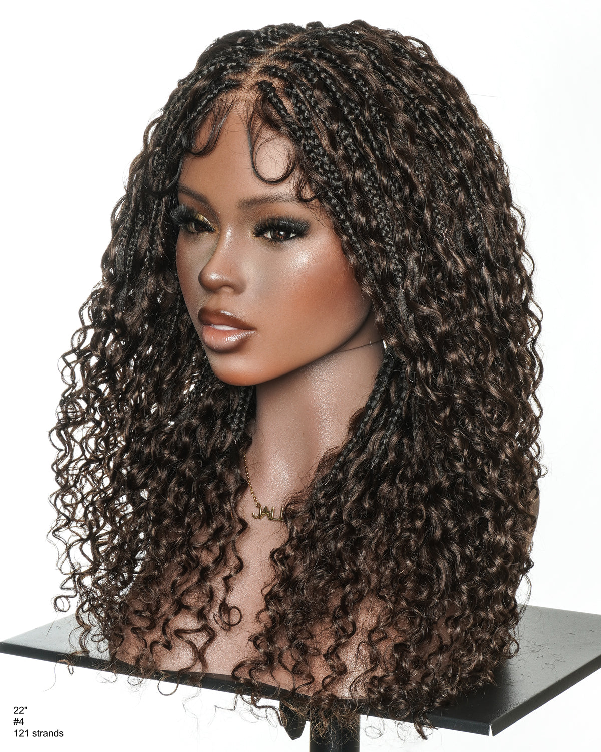 Nami - JALIZA Slip-On™ Glueless Water Wave Boho Box Braided Wig