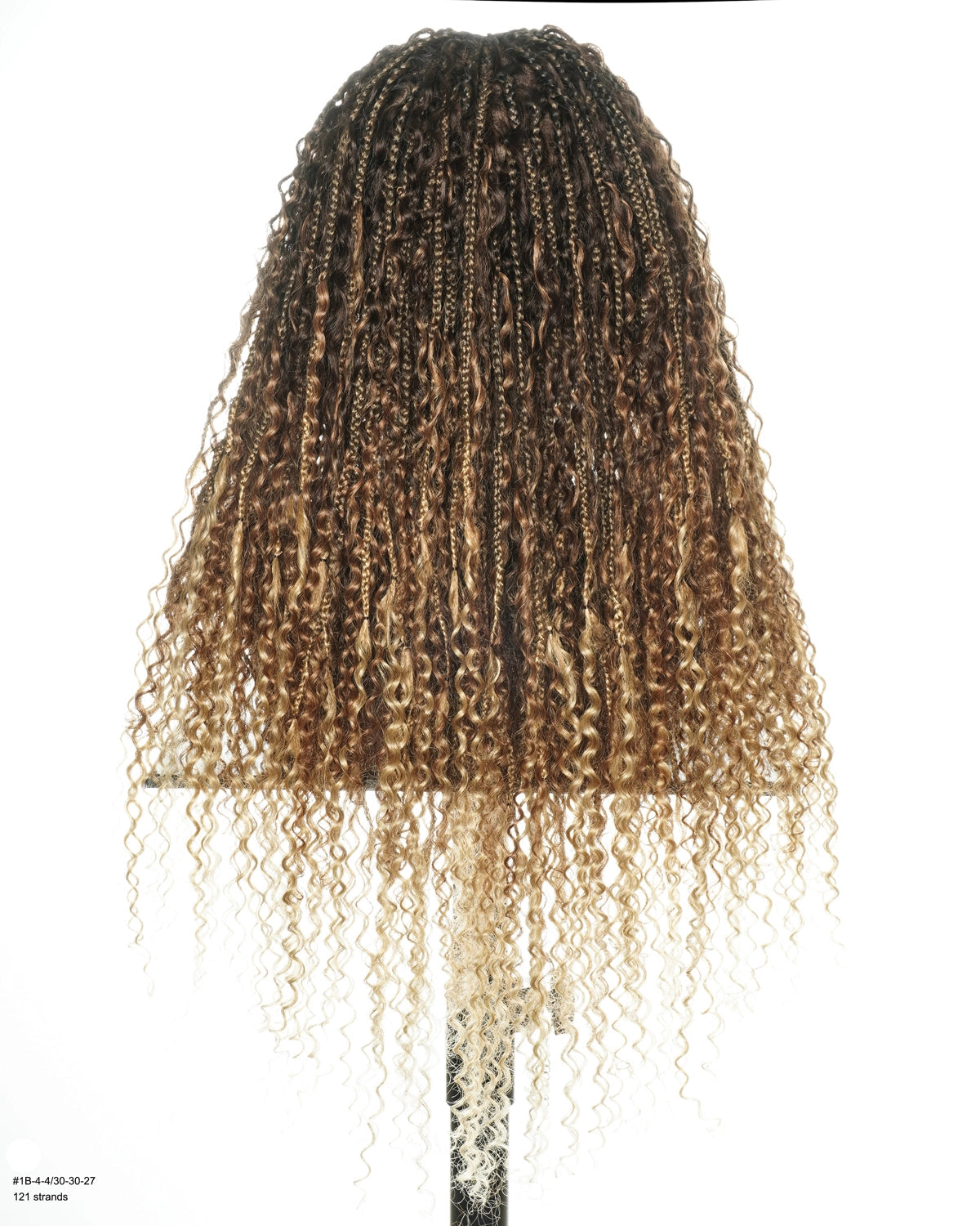 JALIZA 22" Water Wave Ombre (#4/#30/#27) Boho Box Braided Wig