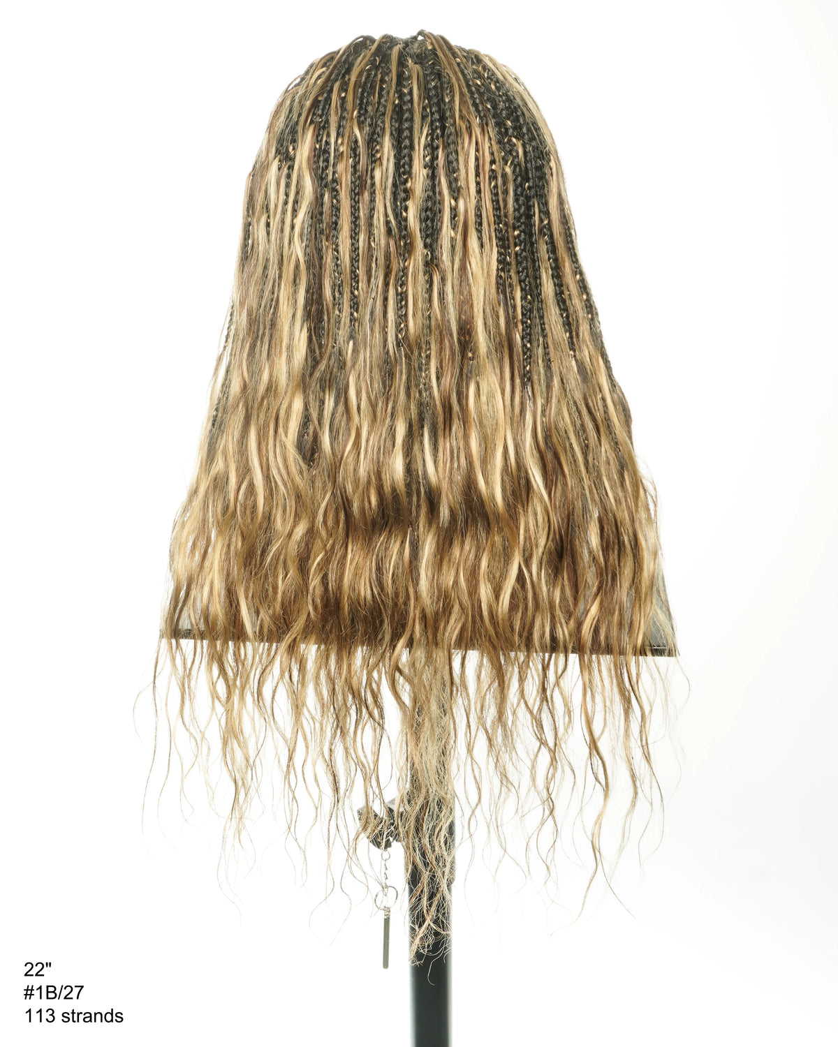 Avery - 24" Body Wave Flip Over Fulani Human Hair Boho Braids With Cornrow Braided Wig