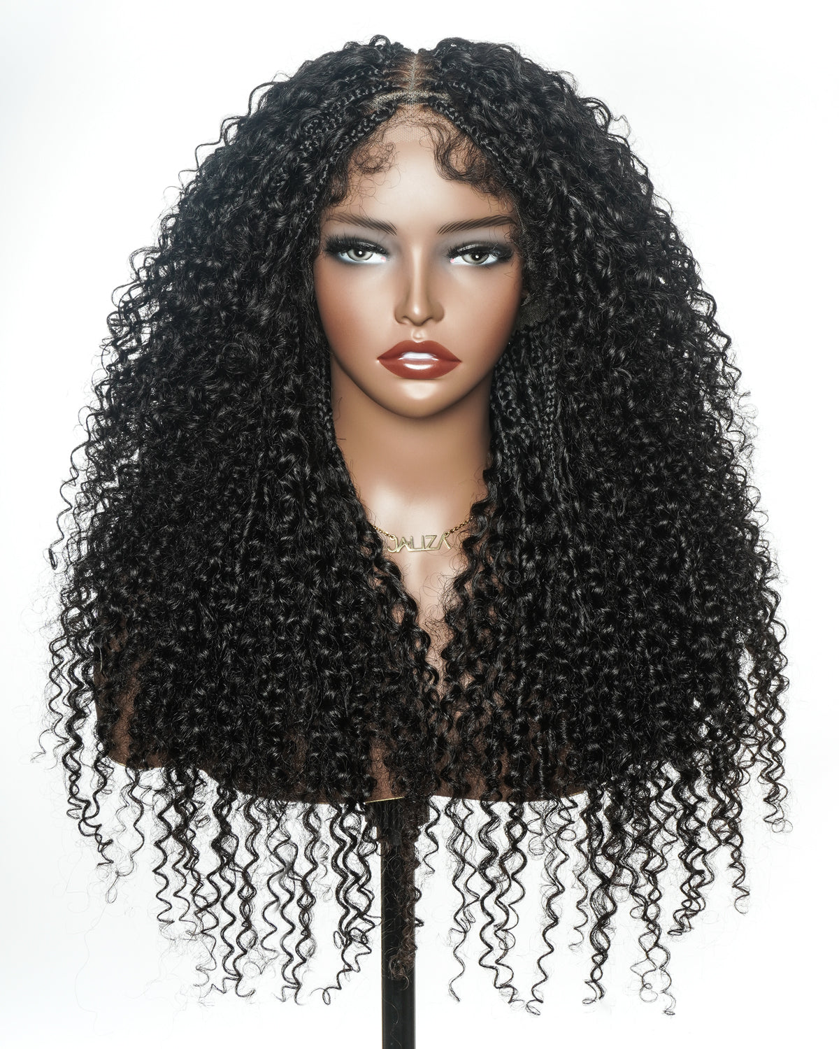 Lulu - Small Head Friendly Glueless Curly Boho Braided Wig (Small Cap Size for Petite Head)