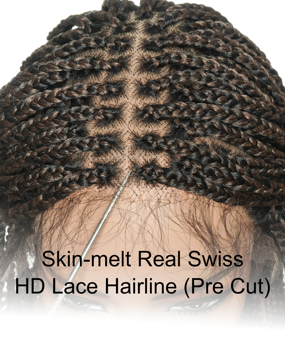 Swiss HD Full Lace Knotless Box Braided Wig