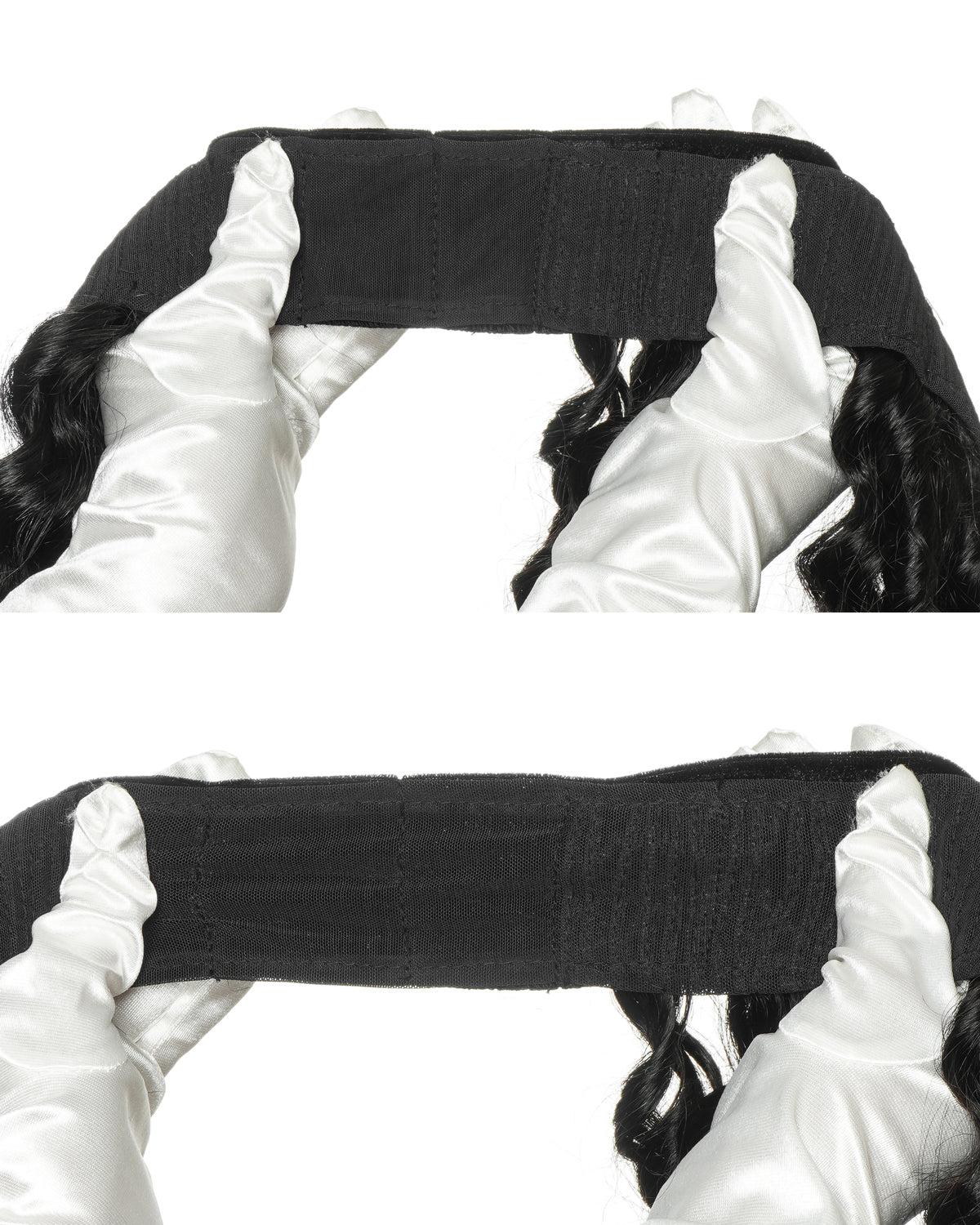 12" Glueless 100% Human Hair Headband Piece With Beanie