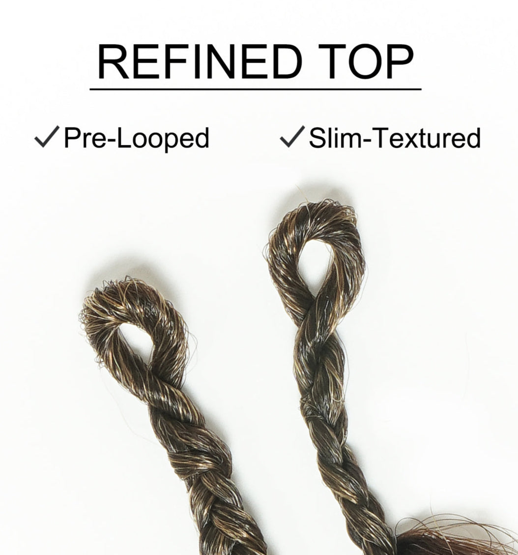 Solana Crochet Braids - 30" Mix Color #4 30 27 613 Pre Loop Crochet with Human Hair Boho Curls (110 Strands)