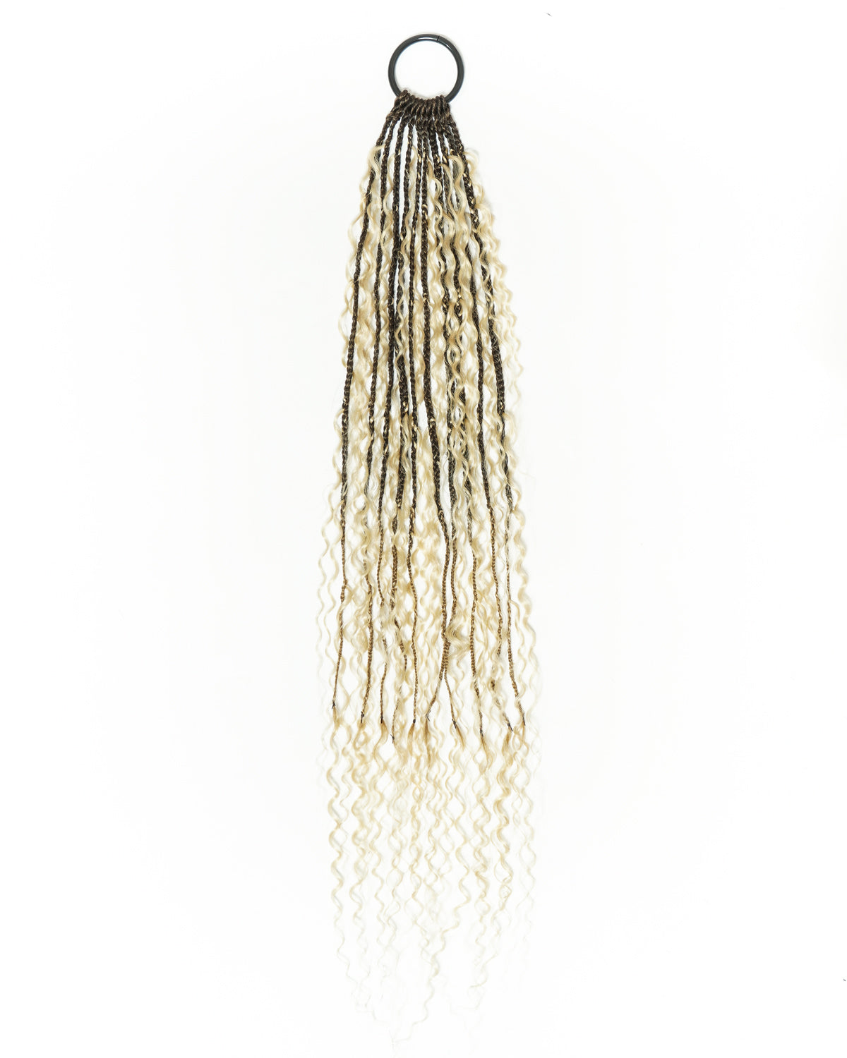 Solana Crochet Braids - 30" Mix Color #4 30 27 613 Pre Loop Crochet with Human Hair Boho Curls (110 Strands)