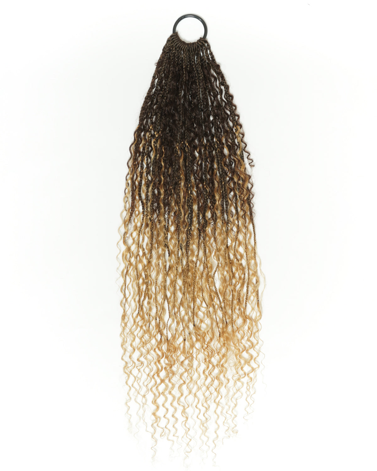 Solana Crochet Braids - 30" Mix Color #4 30 27 613 Pre Loop Crochet with Human Hair Boho Curls (110 Strands)
