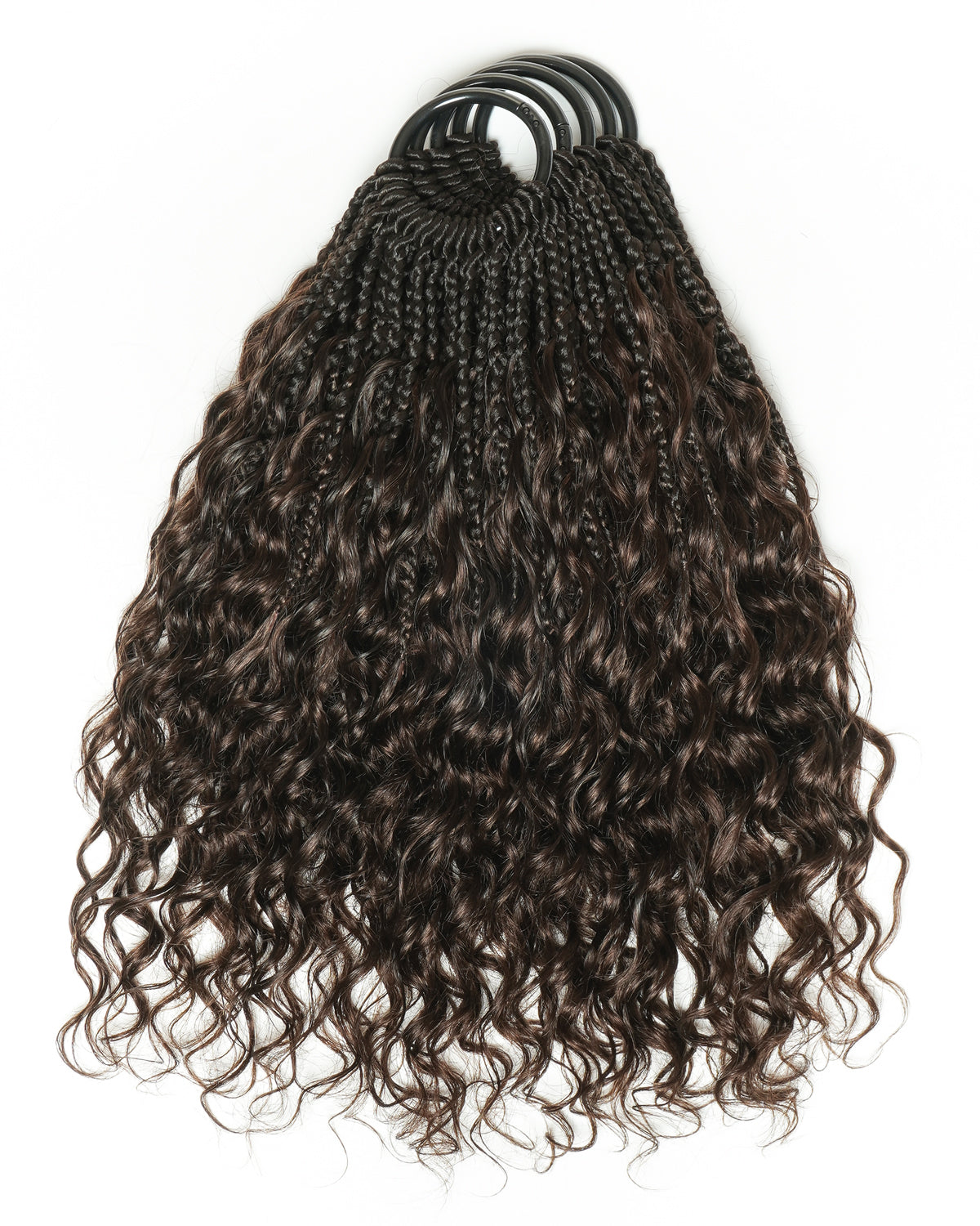 Kiki Crochet Braids - 12"-30" With Human Hair Curls 100 Strands/Pack Deep Wave