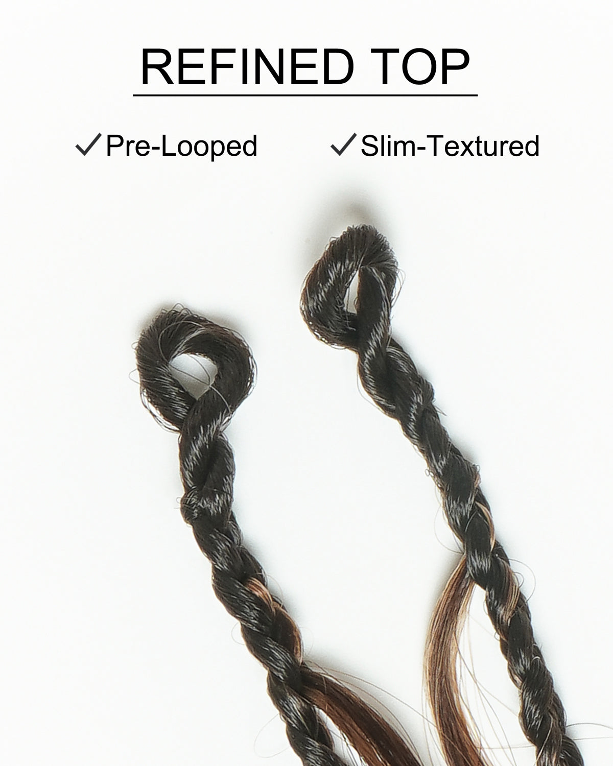 Small Pack 20 Strands Crochet Boho Braids - 12"-24" Loose Body Wave Human Hair Boho Curls ($20 Off as Add-On)