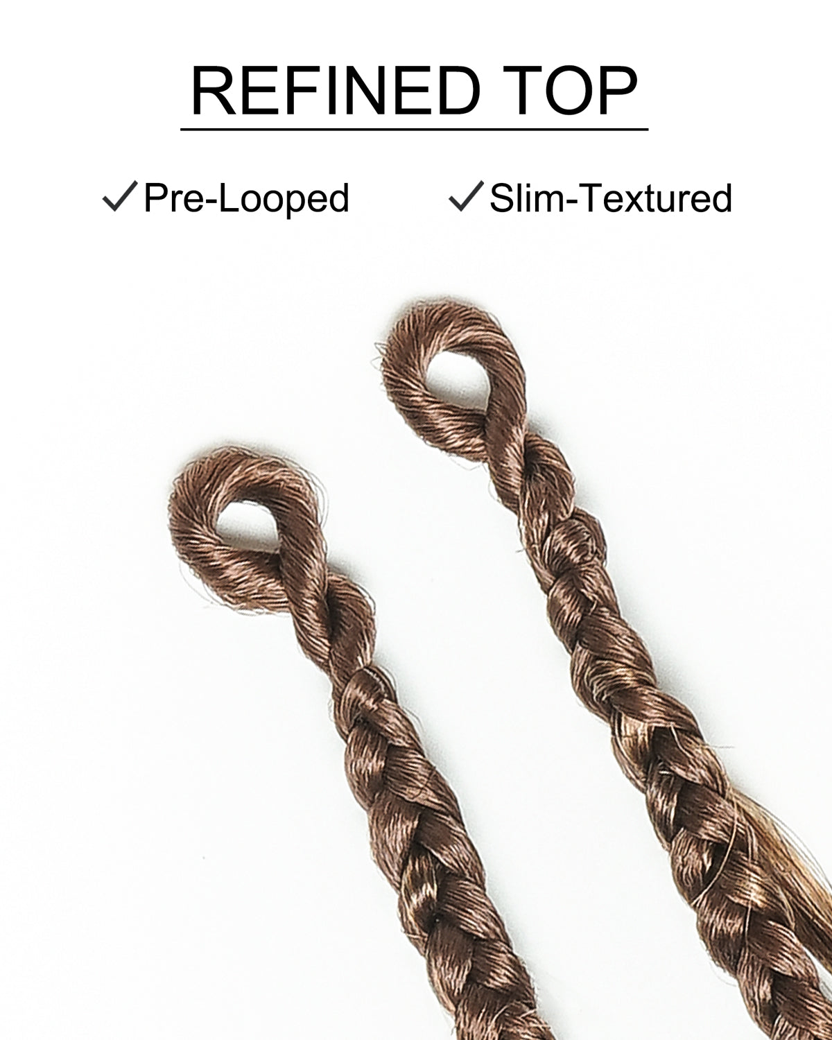 Small Pack 20 Strands Crochet Boho Braids - 12"-24" Loose Body Wave Human Hair Boho Curls ($20 Off as Add-On)