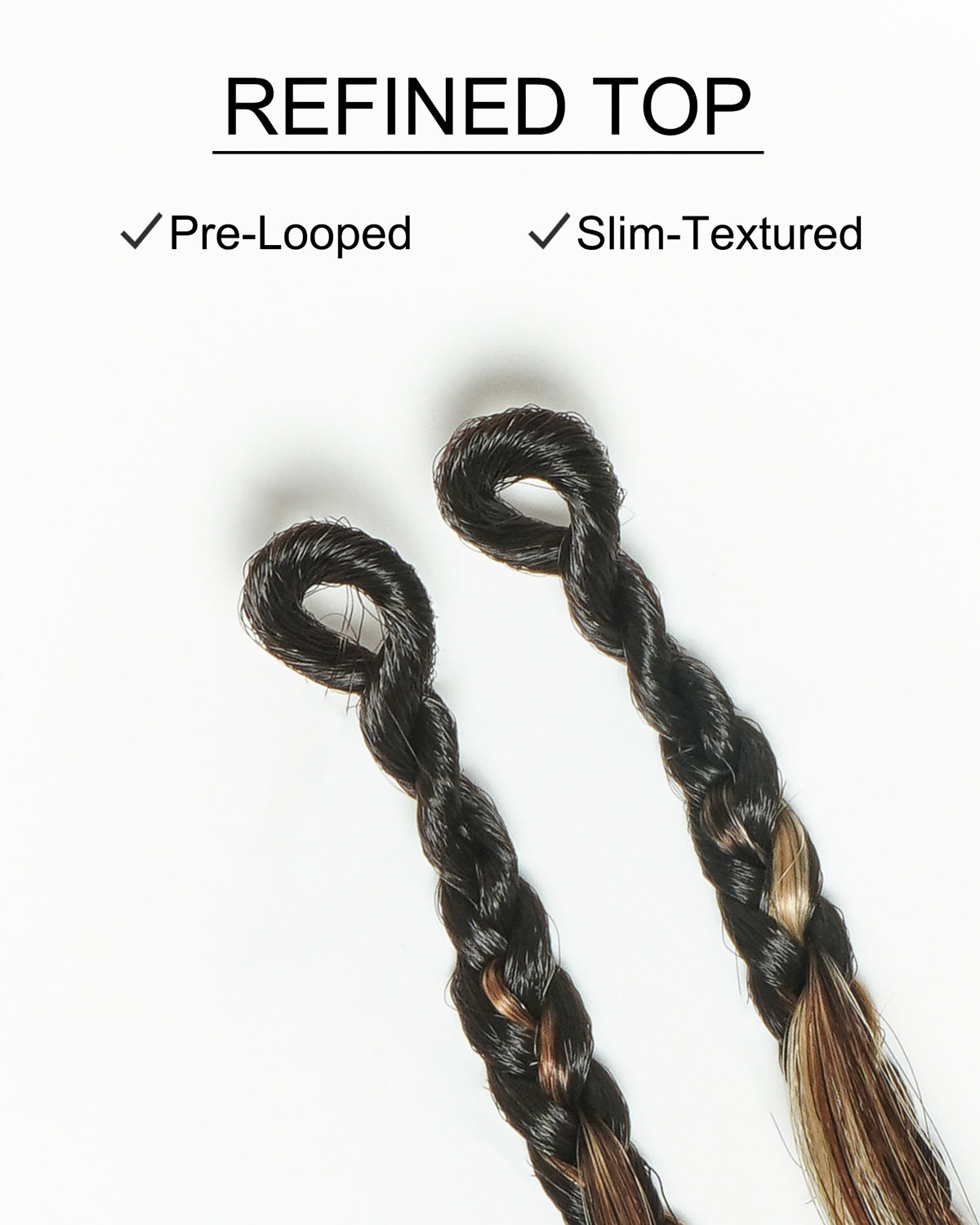 Small Pack 20 Strands Crochet Boho Braids - 12"-24" Loose Body Wave Human Hair Boho Curls ($20 Off as Add-On)