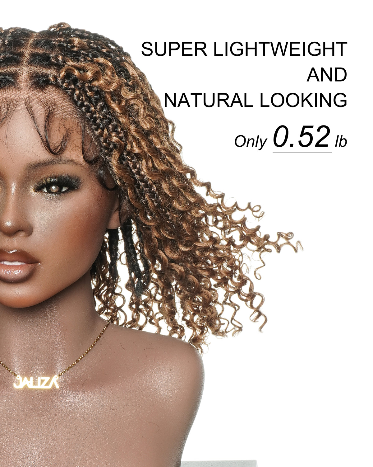 Lulu Bob 12" - JALIZA Slip-On™ Glueless Boho Box Braided Wig