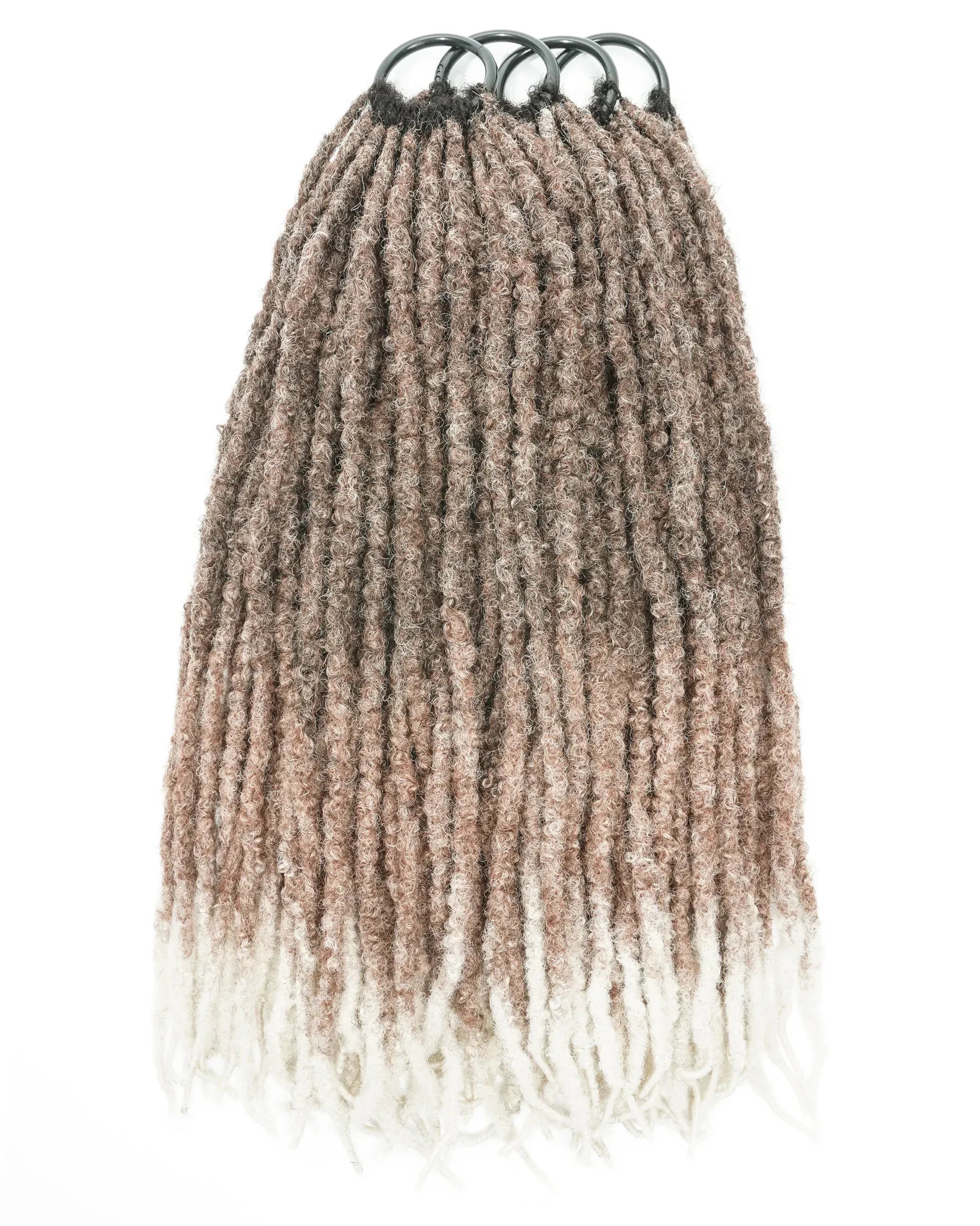 18" Crochet Faux Loc With Human Hair Top 80 Strands (Full Head)
