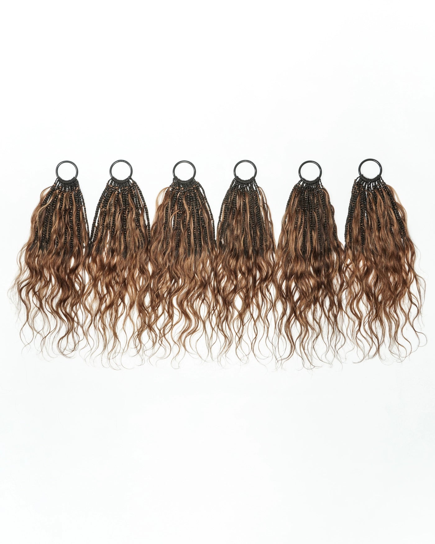 18" Ghost Loop™ Crochet Boho Braids With Body Wave Human Hair Curls