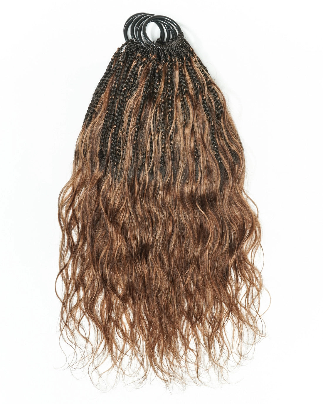 18" Ghost Loop™ Crochet Boho Braids With Body Wave Human Hair Curls