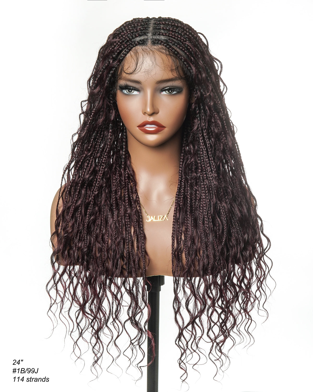 Coco - Glueless Human Hair Braided Wig Pre Cut HD Full Elastic Lace Free Part Ready-To-Go (Lace Not Hand Tied)