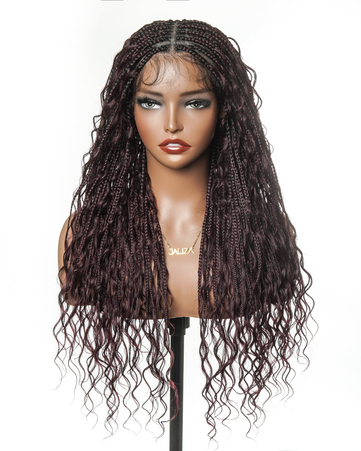 Coco - Glueless Human Hair Braided Wig Pre Cut HD Full Elastic Lace Free Part Ready-To-Go (Lace Not Hand Tied)