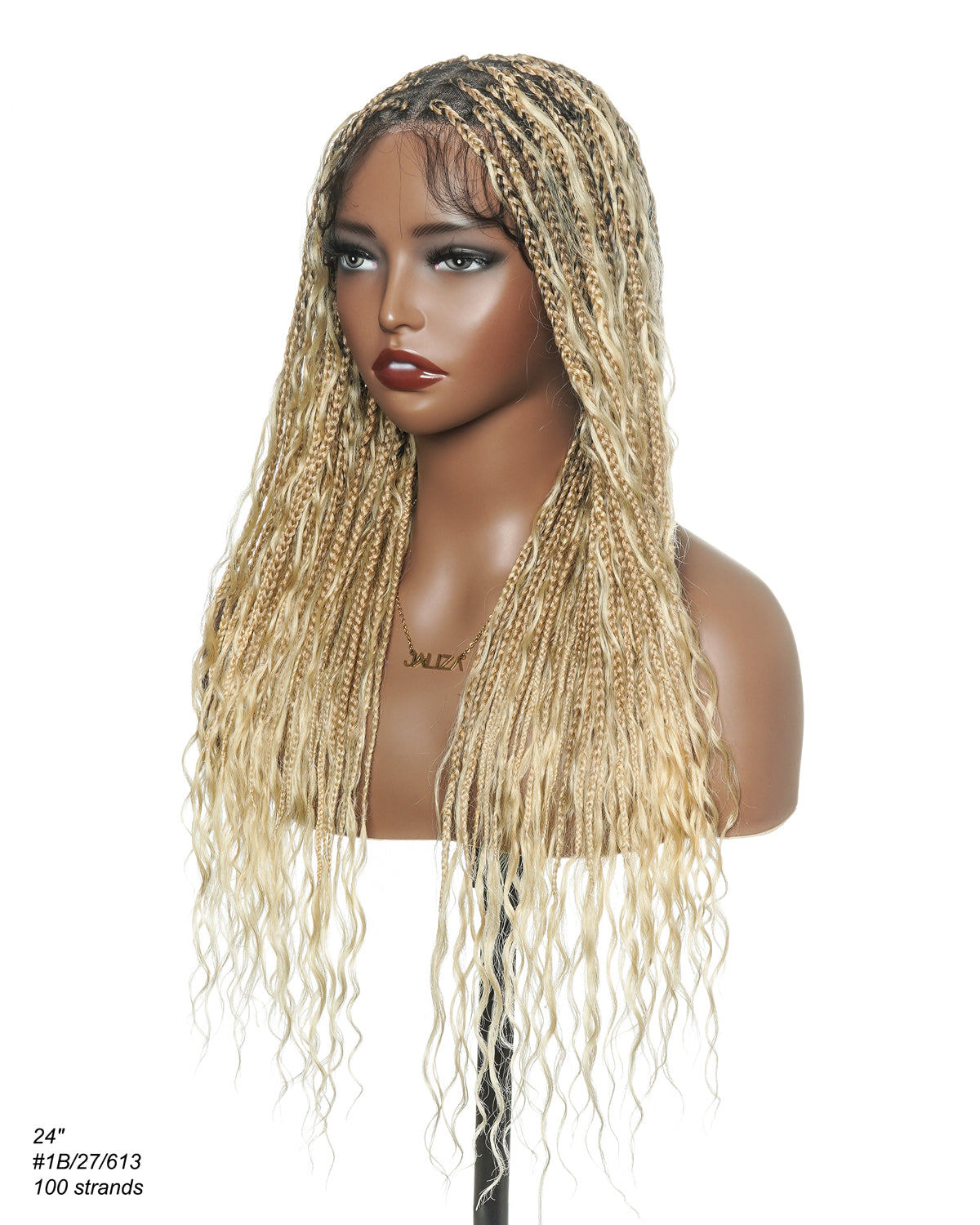 Coco - Glueless Human Hair Braided Wig Pre Cut HD Full Elastic Lace Free Part Ready-To-Go (Lace Not Hand Tied)