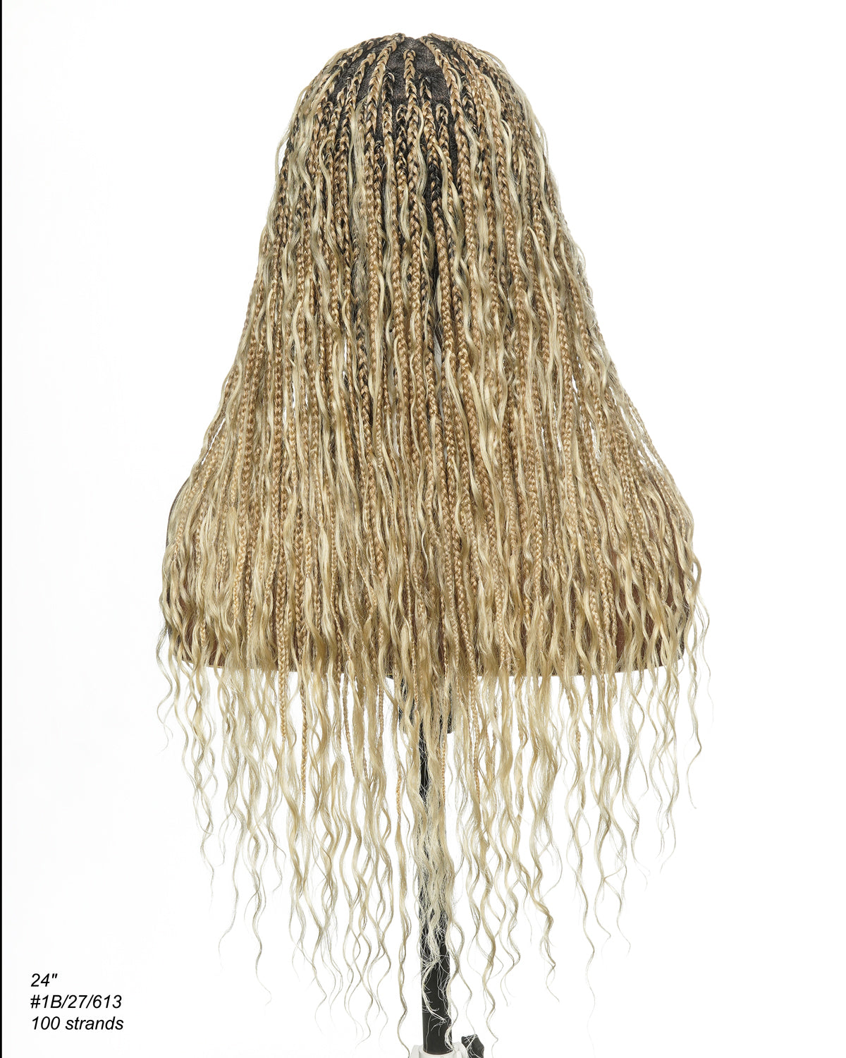 Coco - Glueless Human Hair Braided Wig Pre Cut HD Full Elastic Lace Free Part Ready-To-Go (Lace Not Hand Tied)