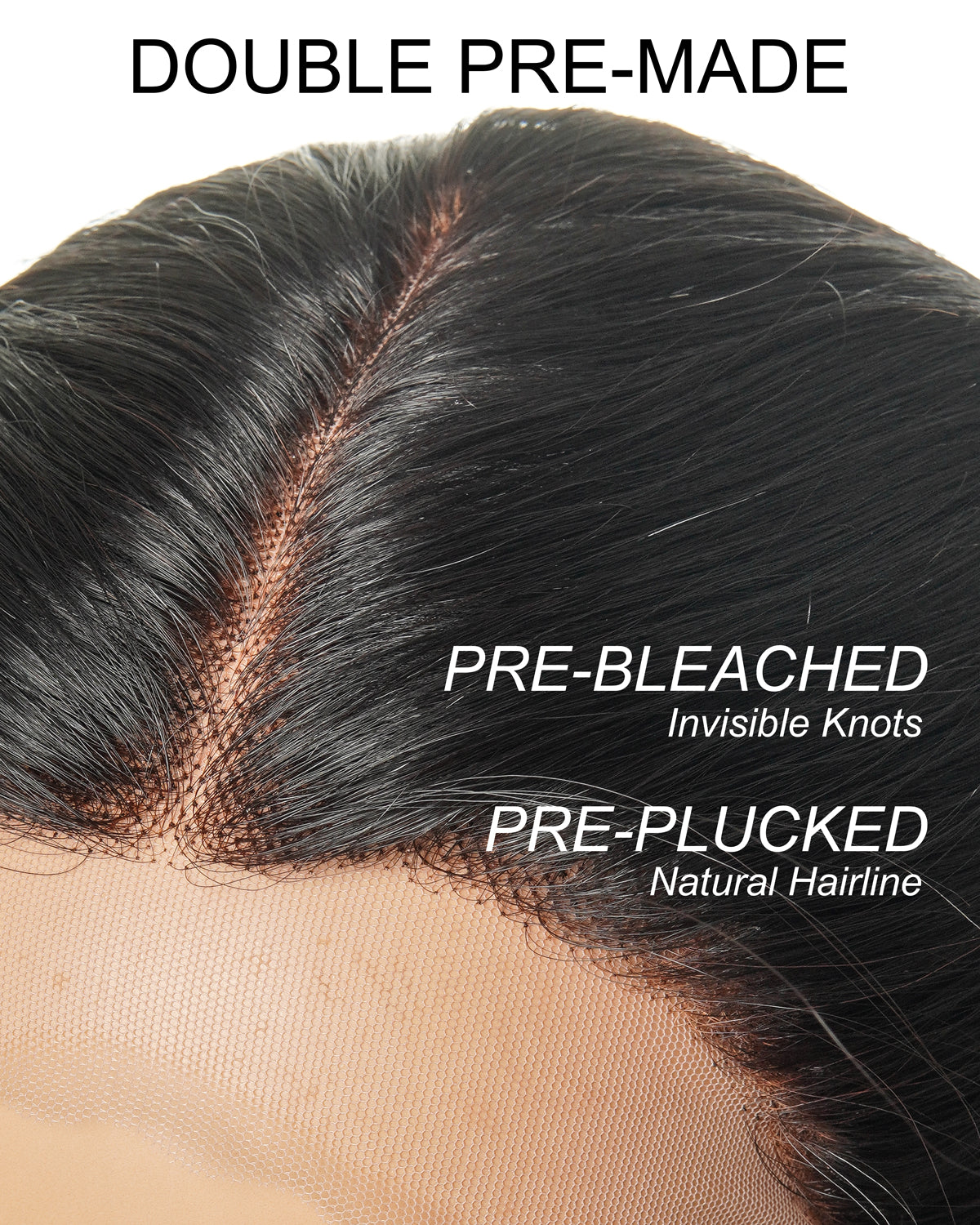 Bobrina 100% Human Hair Glueless Pre Bleached Knots Deep Wave Wig - Pre Plucked(US only)