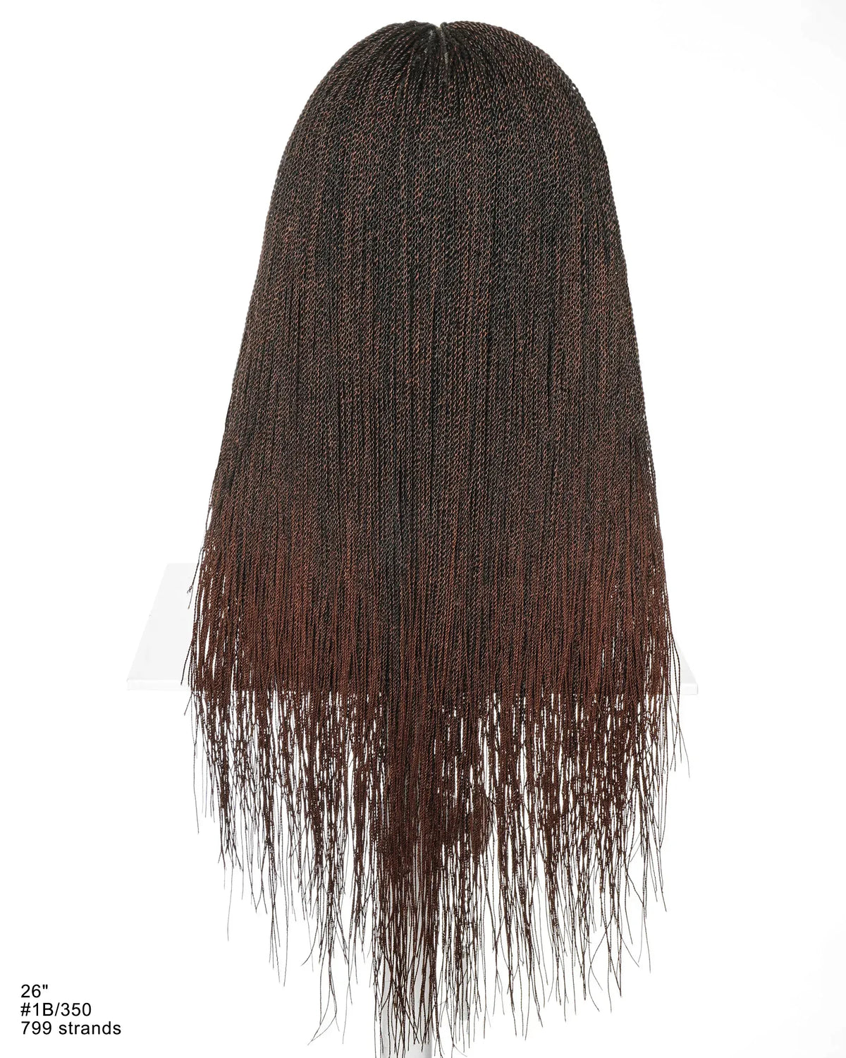Mica - Micro Senegalese Twist Pre Bleached Swiss HD Full Lace Knotless Braids Wig 799 Strands