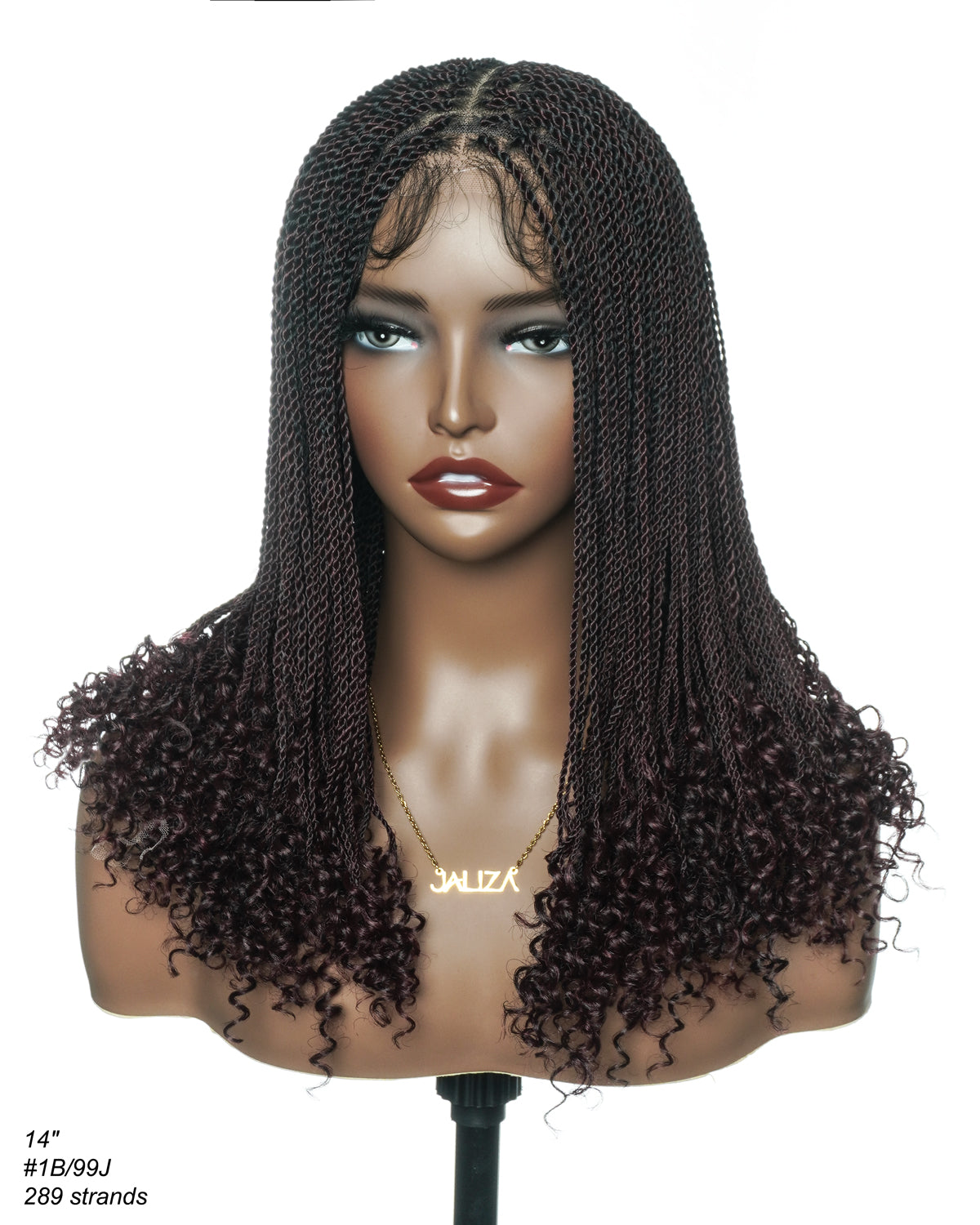 Tina - Small Head Friendly Senegalese Mini Twist Glueless Braided Wig (Small Cap Size for Petite Head)
