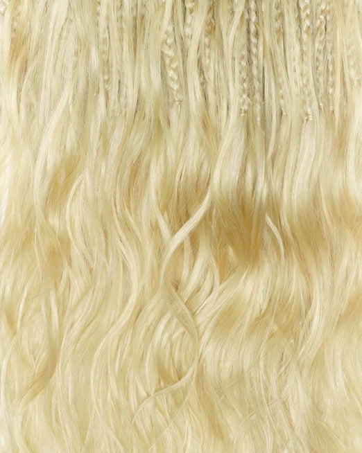 18" Ghost Loop™ Crochet Boho Braids With Body Wave Human Hair Curls