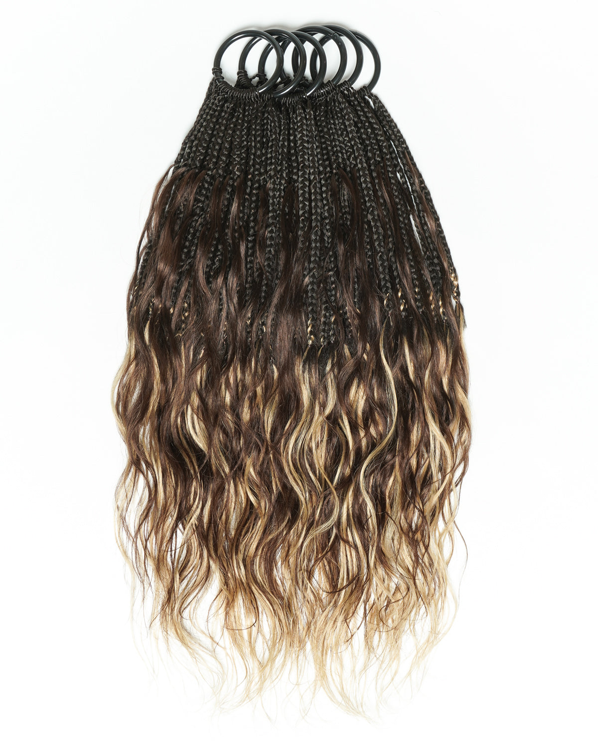 18" Ghost Loop™ Crochet Boho Braids With Body Wave Human Hair Curls