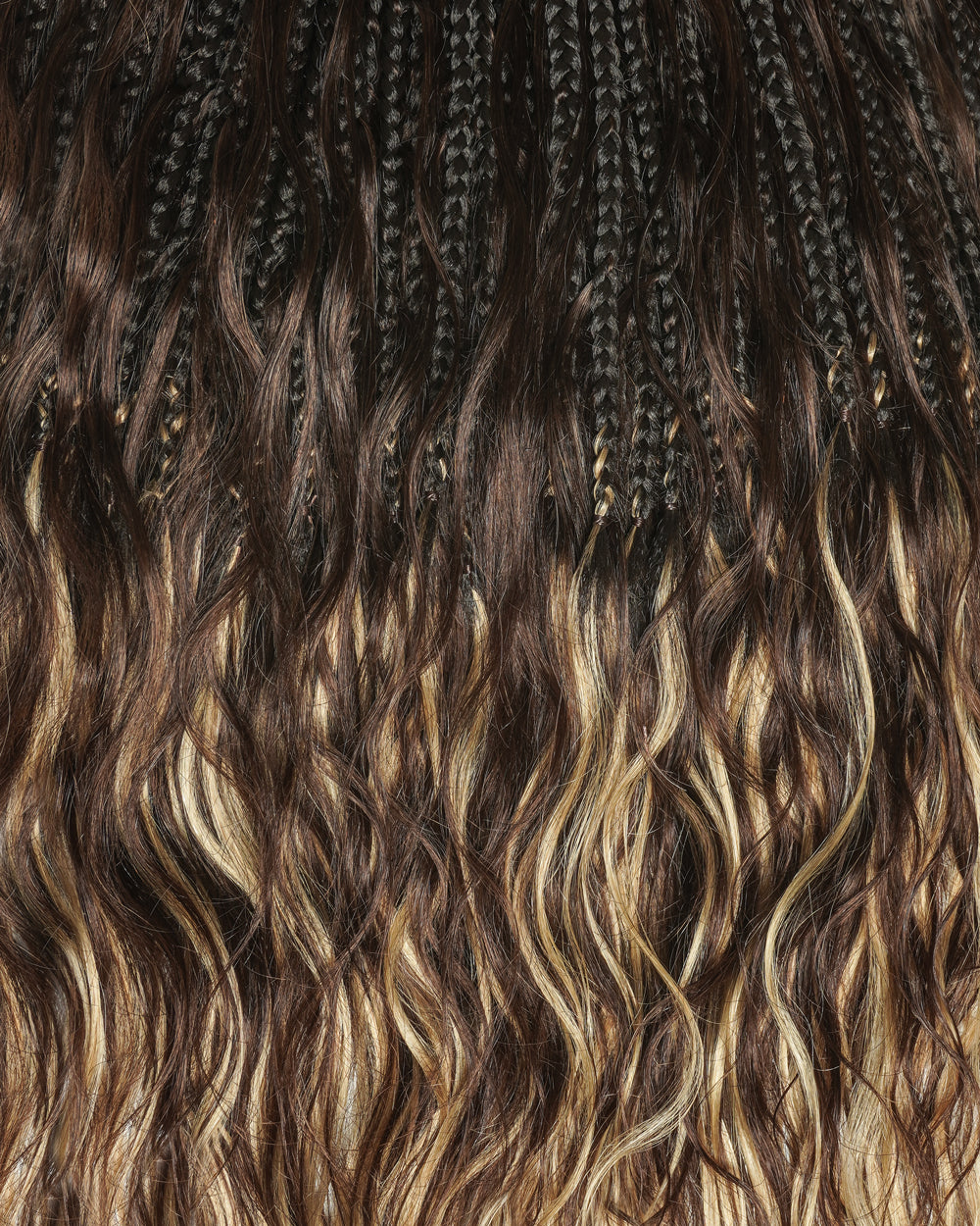 18" Ghost Loop™ Crochet Boho Braids With Body Wave Human Hair Curls