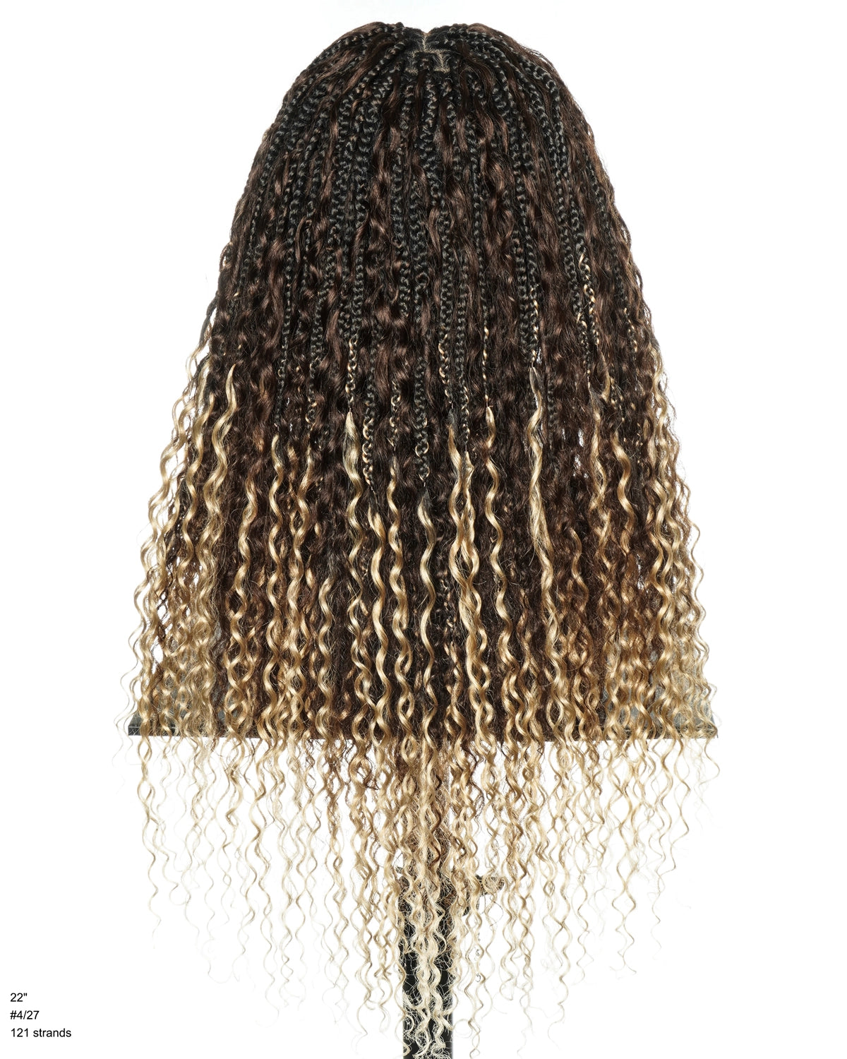 22" Slip-on™ Ombre 4-27 Water Wave Bora Bora Braided Wig