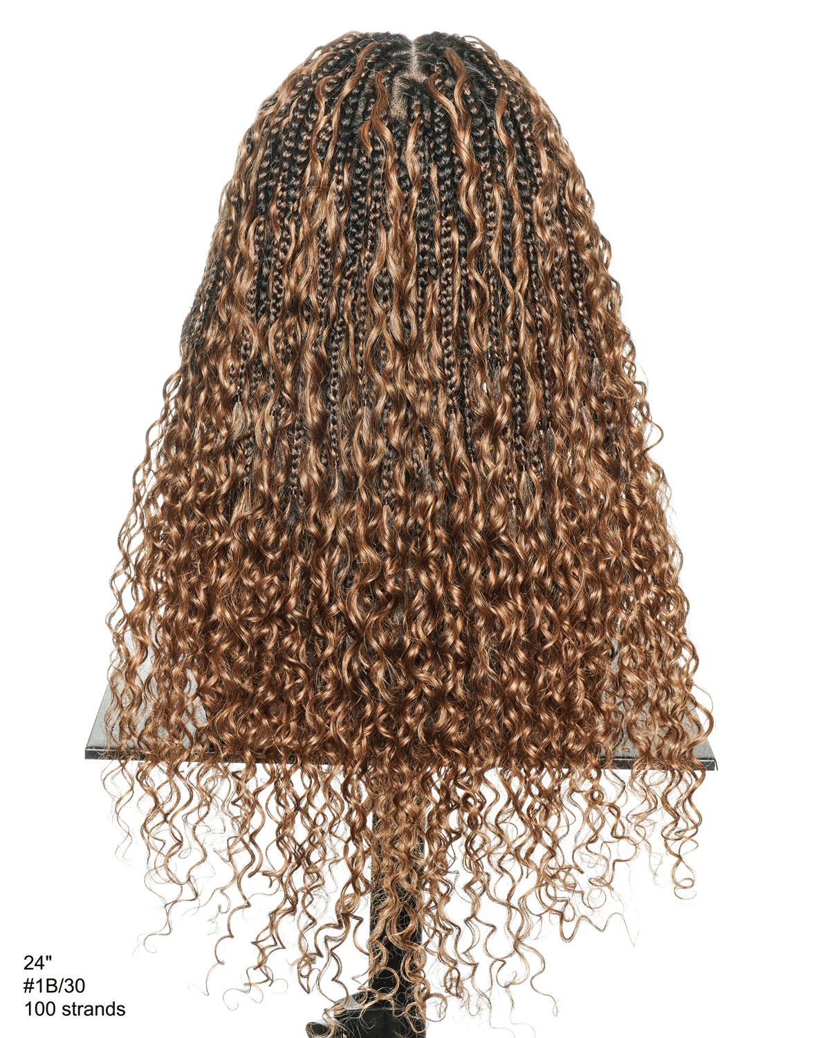 22 Inch Pre Bleached Water Wave Boho Box Braided Wig