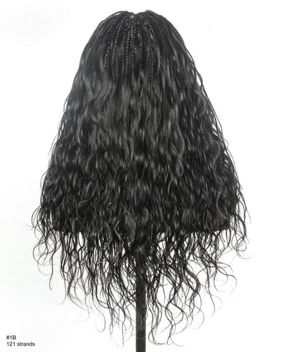 Michelle - 100% Virgin Human Hair HD Pre Bleached Full Lace Bora Bora Body Wave Boho Box Braided Wig