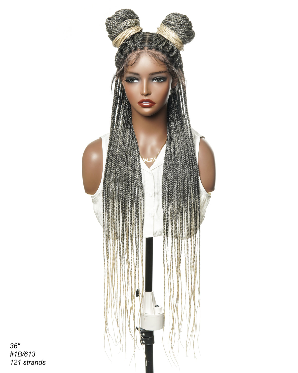 Swiss HD Full Lace Knotless Box Braided Wig