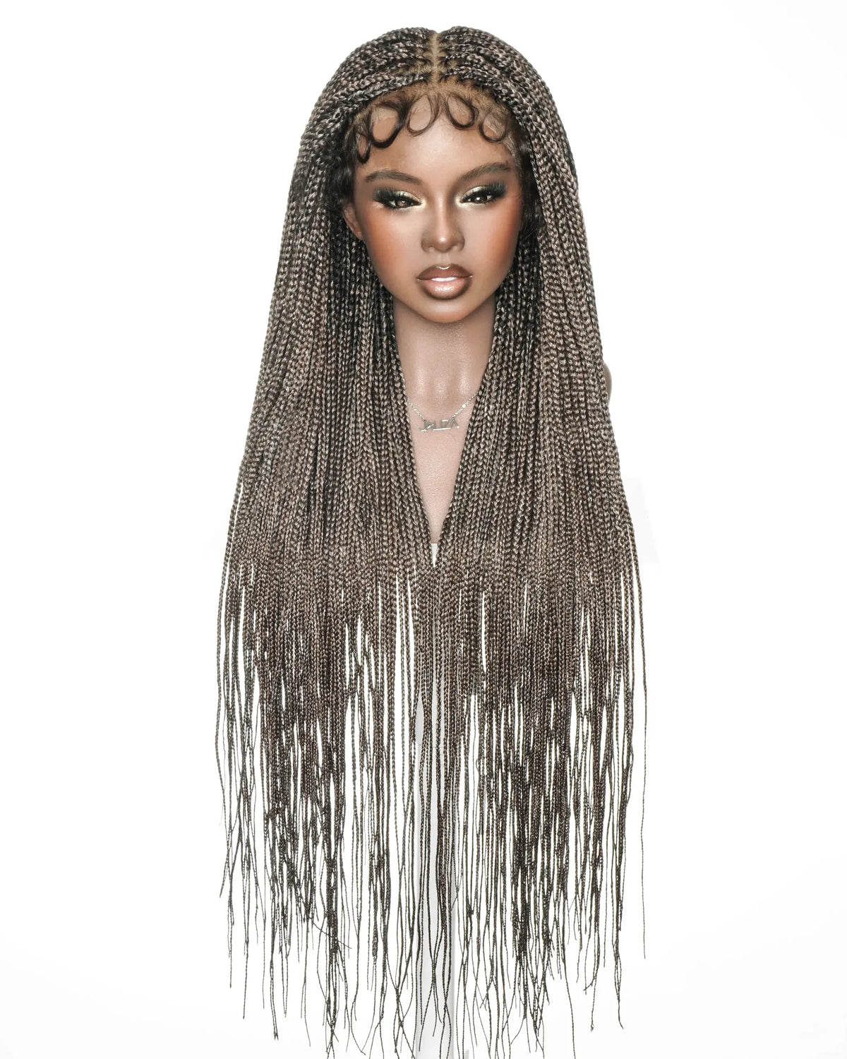 Micro Box Knotless Braided Wig 36" 200 Strands