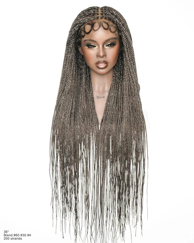 Micro Box Knotless Braided Wig 36" 200 Strands