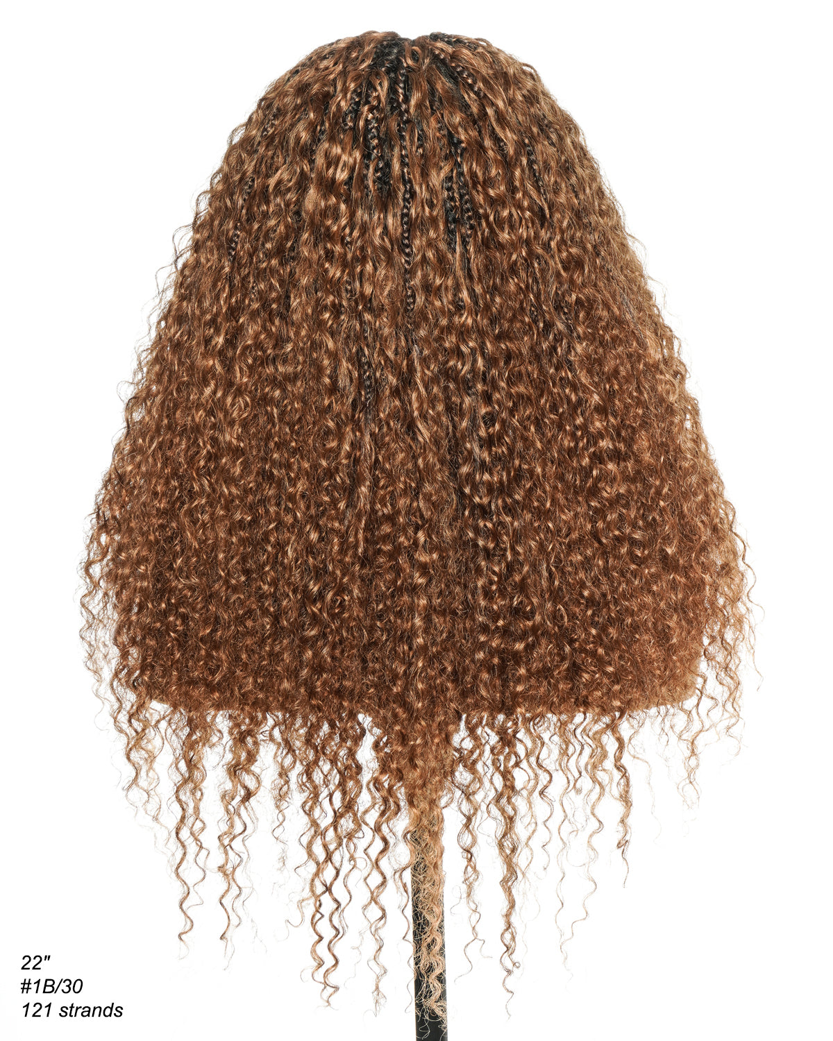 Lulu - Small Head Friendly Glueless Curly Boho Braided Wig (Small Cap Size for Petite Head)