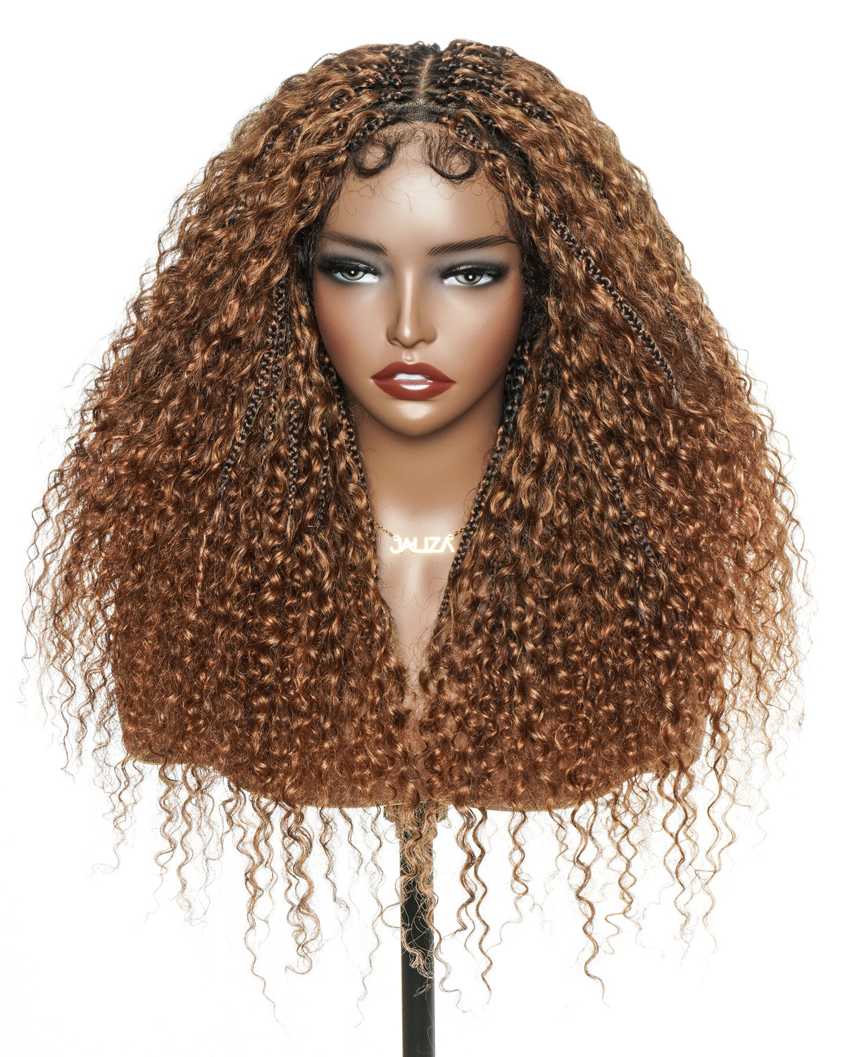 Lulu - Small Head Friendly Glueless Curly Boho Braided Wig (Small Cap Size for Petite Head)