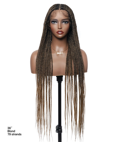 48" Lightweight Knotless HD Full Lace Box Braided Wig