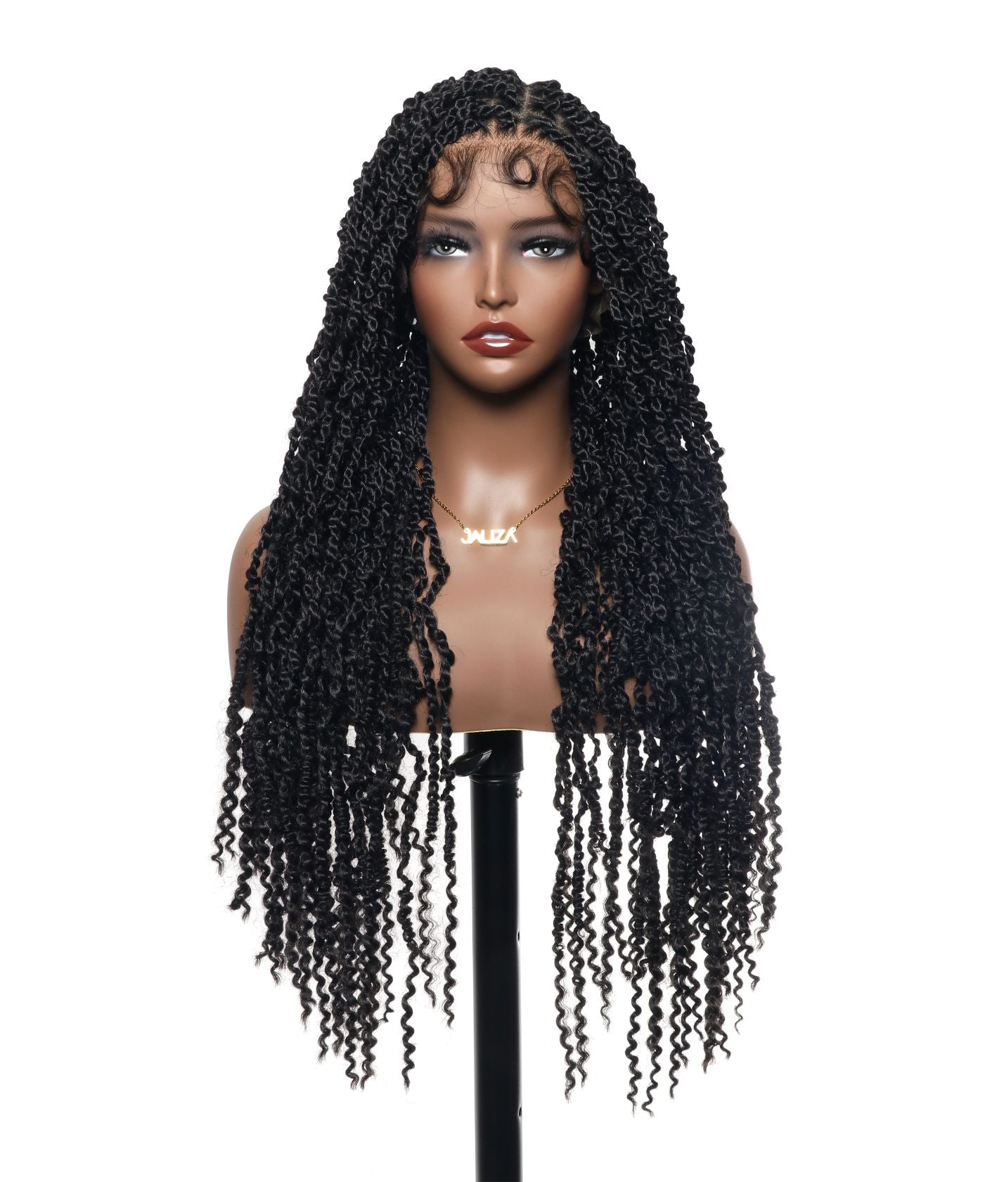 Pavana - Super Lightweight Passion Twist 28" Swiss HD Lace Full Lace Braided Wig 100 Strands