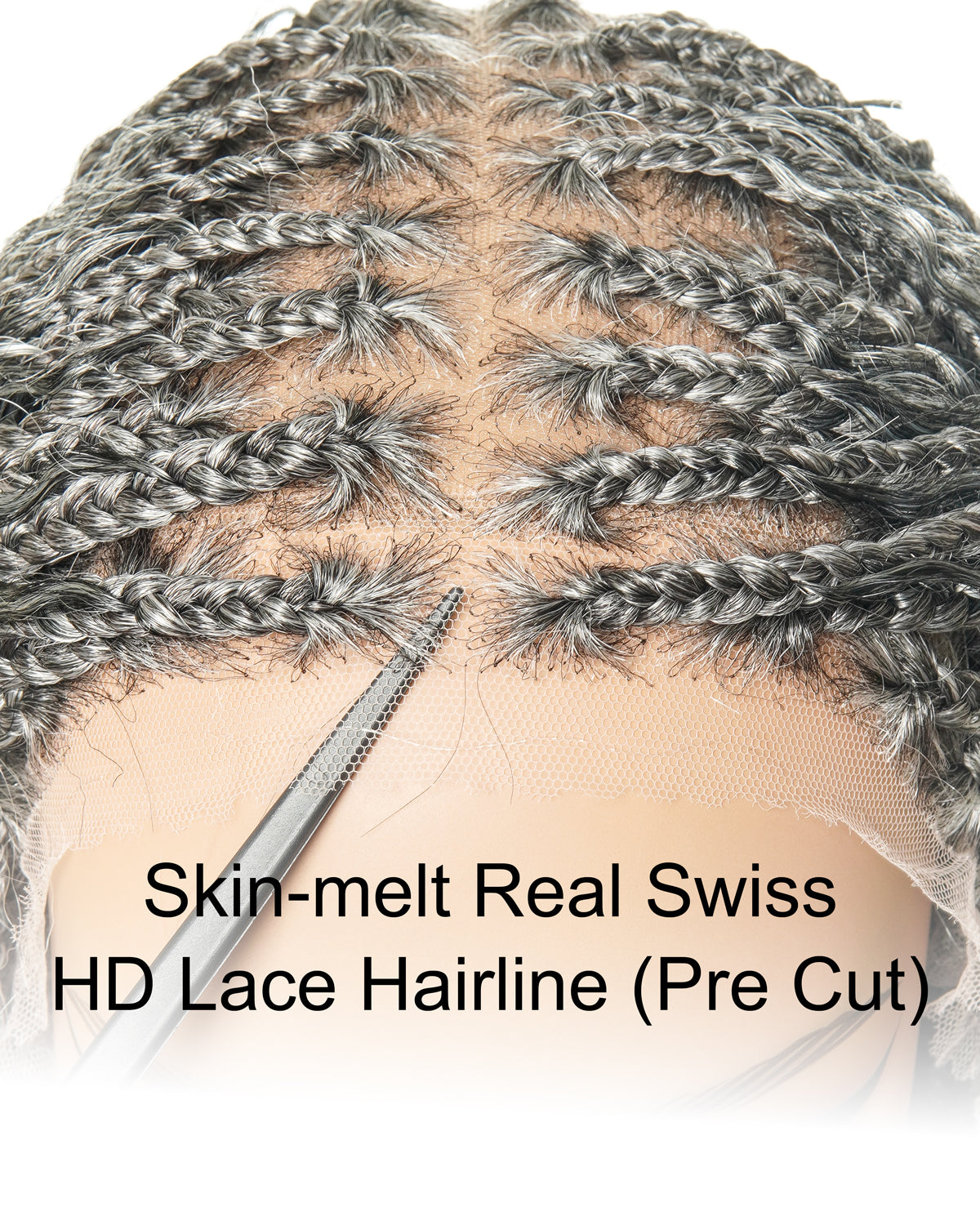Makeda -  Kinky Straight Virgin Human Hair Ultra Full Boho Box Braided Wig