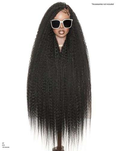 Celia Kinky Straight 48" Kinky Straight Bora Bora Braided Wig